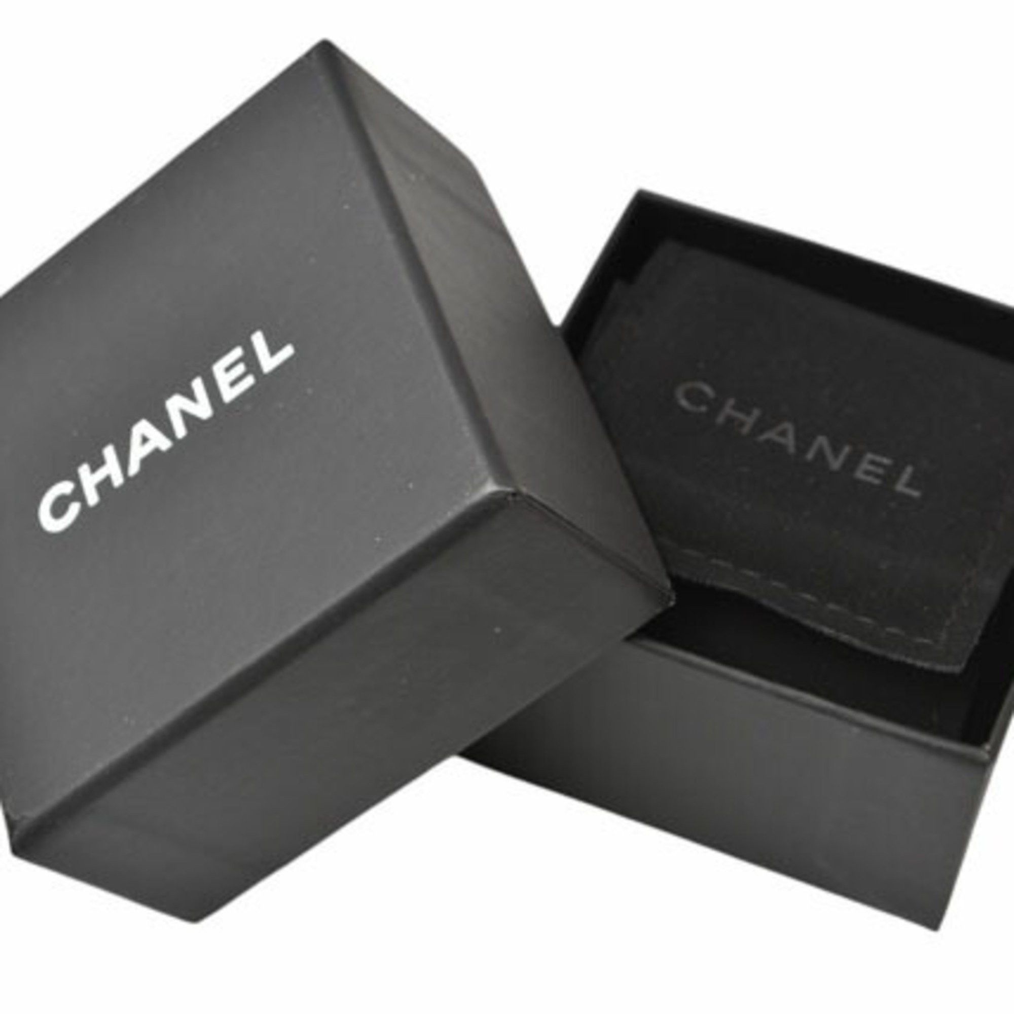 Chanel Chanel Earrings CHANEL CC Mark Swing Pearl Rhinestone Silver Black Size ONE SIZE - 7 Thumbnail