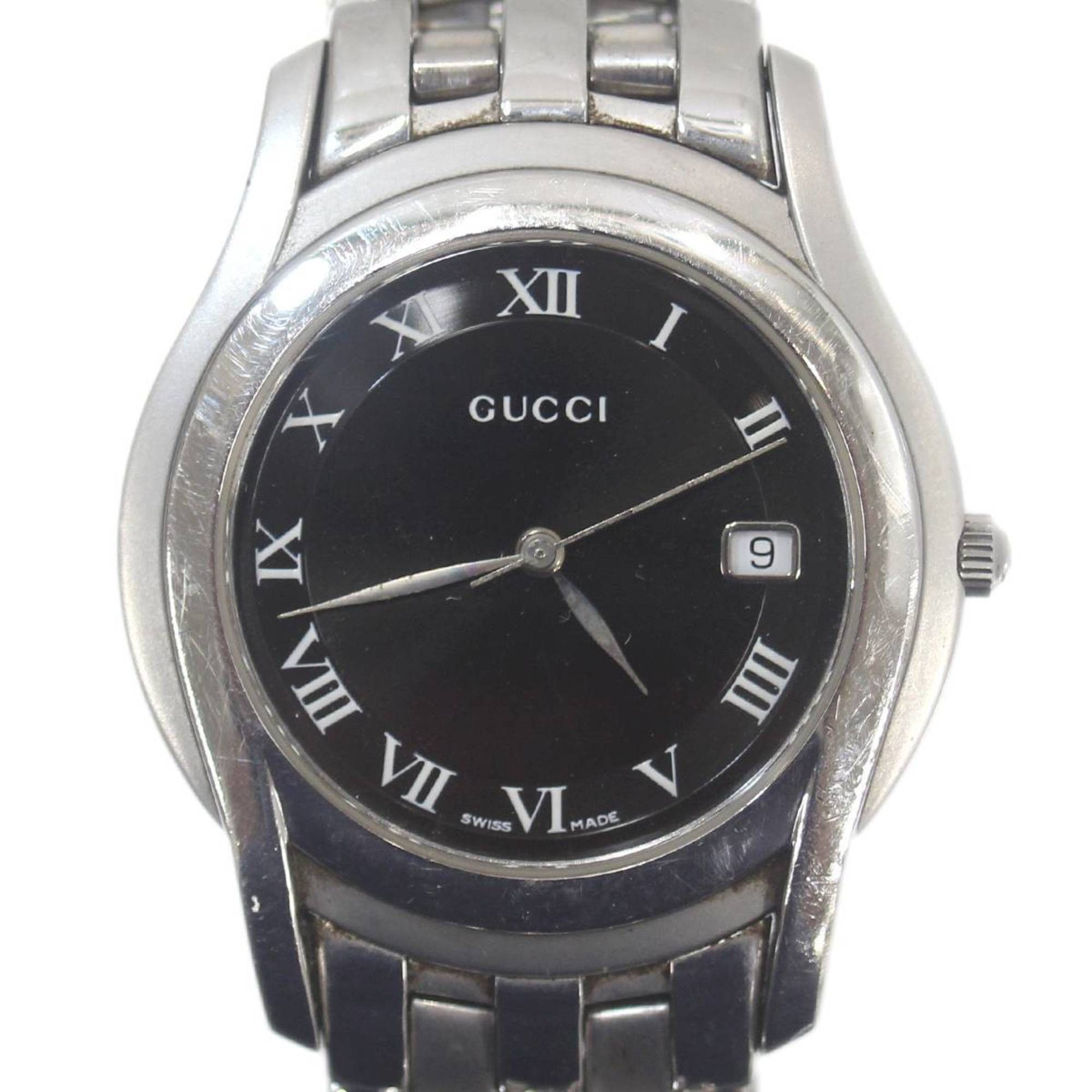 Gucci GUCCI G-Class 5500M Quartz Men's Watch Black x SS Size ONE SIZE - 4 Thumbnail