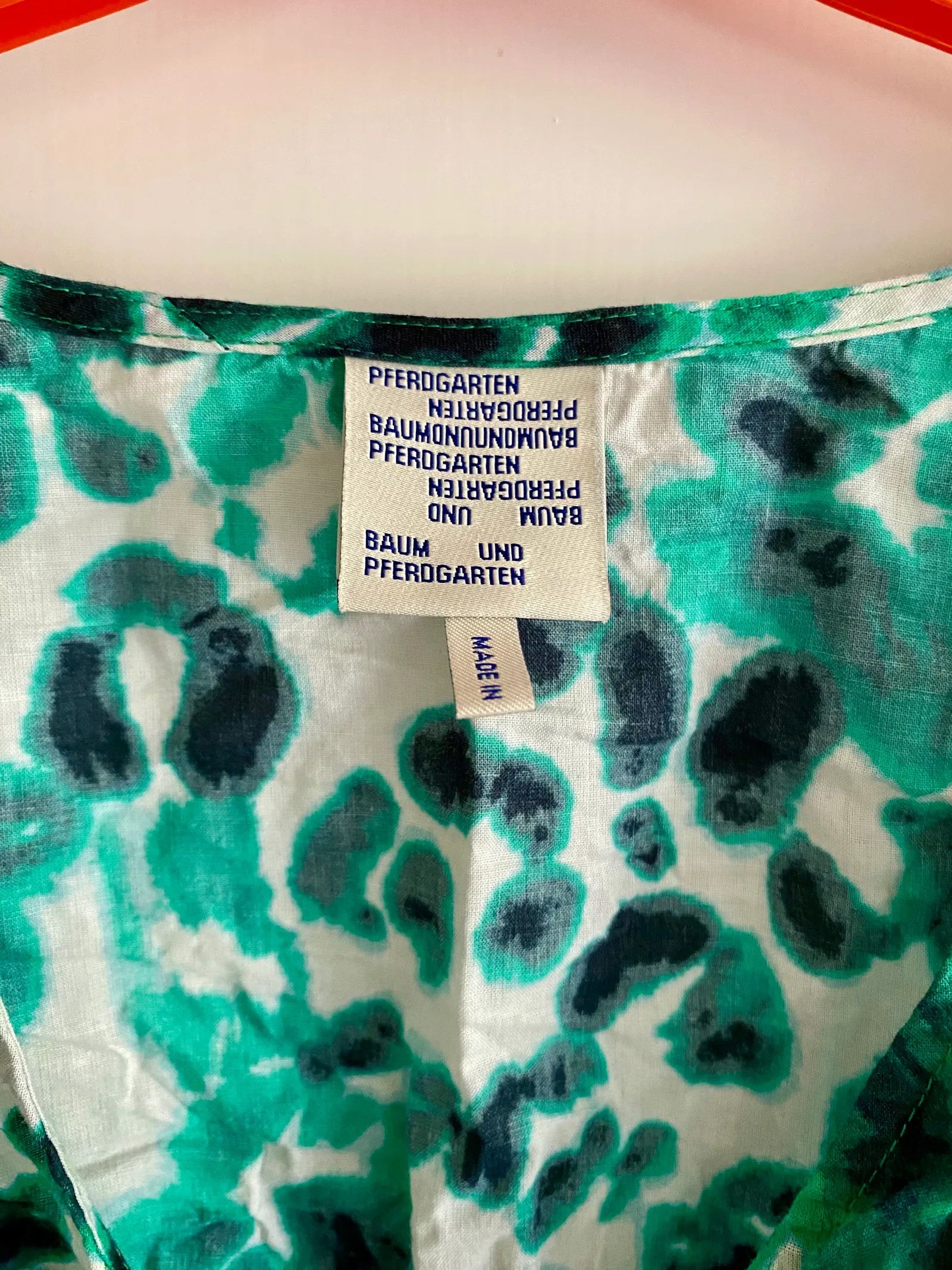 Baum und Pferdgarten Baum und Pferdgarten ANISE - Floating Flower Green Dress Size XS / US 0-2 / IT 36-38 - 3 Thumbnail