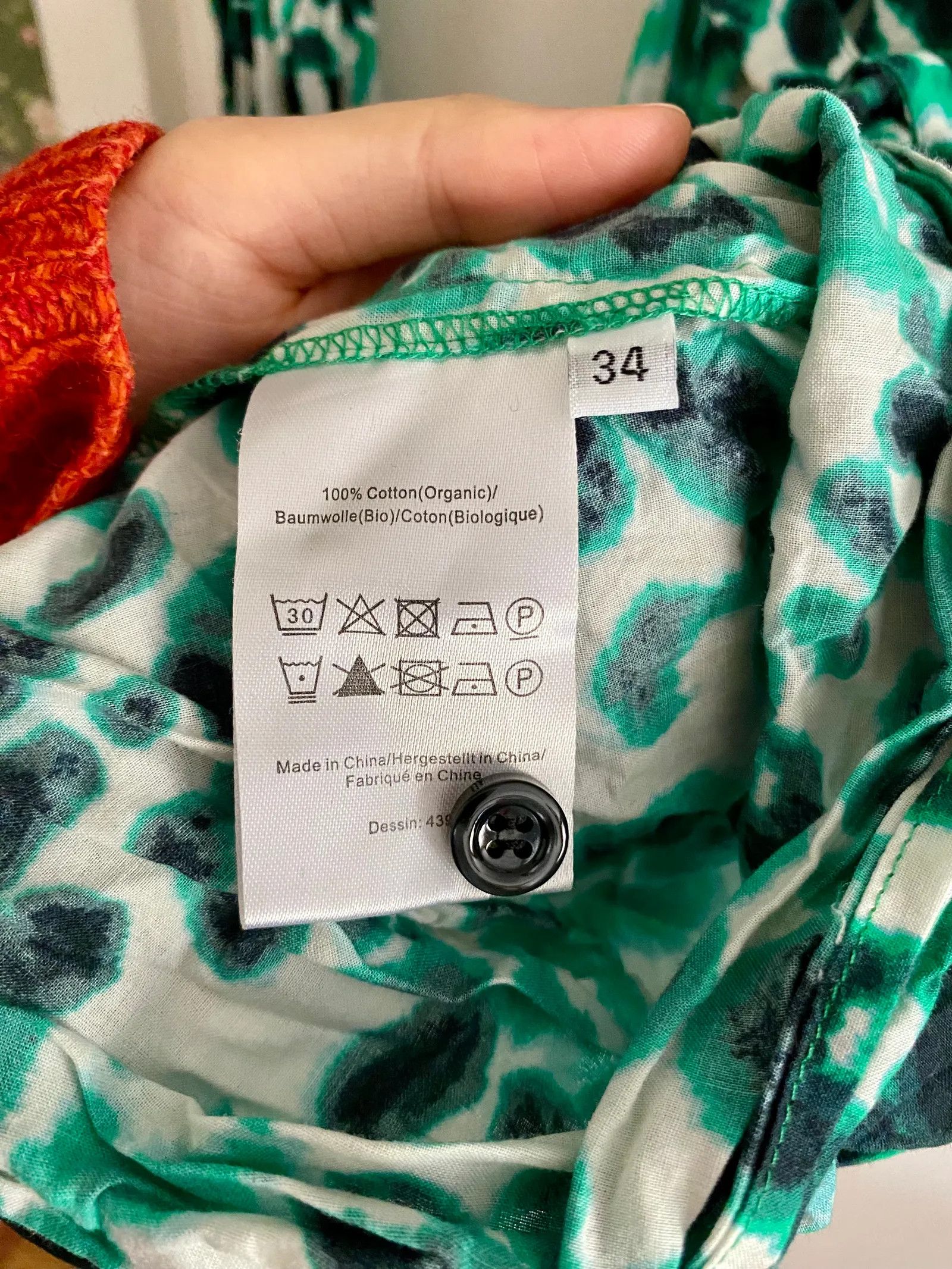 Baum und Pferdgarten Baum und Pferdgarten ANISE - Floating Flower Green Dress Size XS / US 0-2 / IT 36-38 - 4 Thumbnail