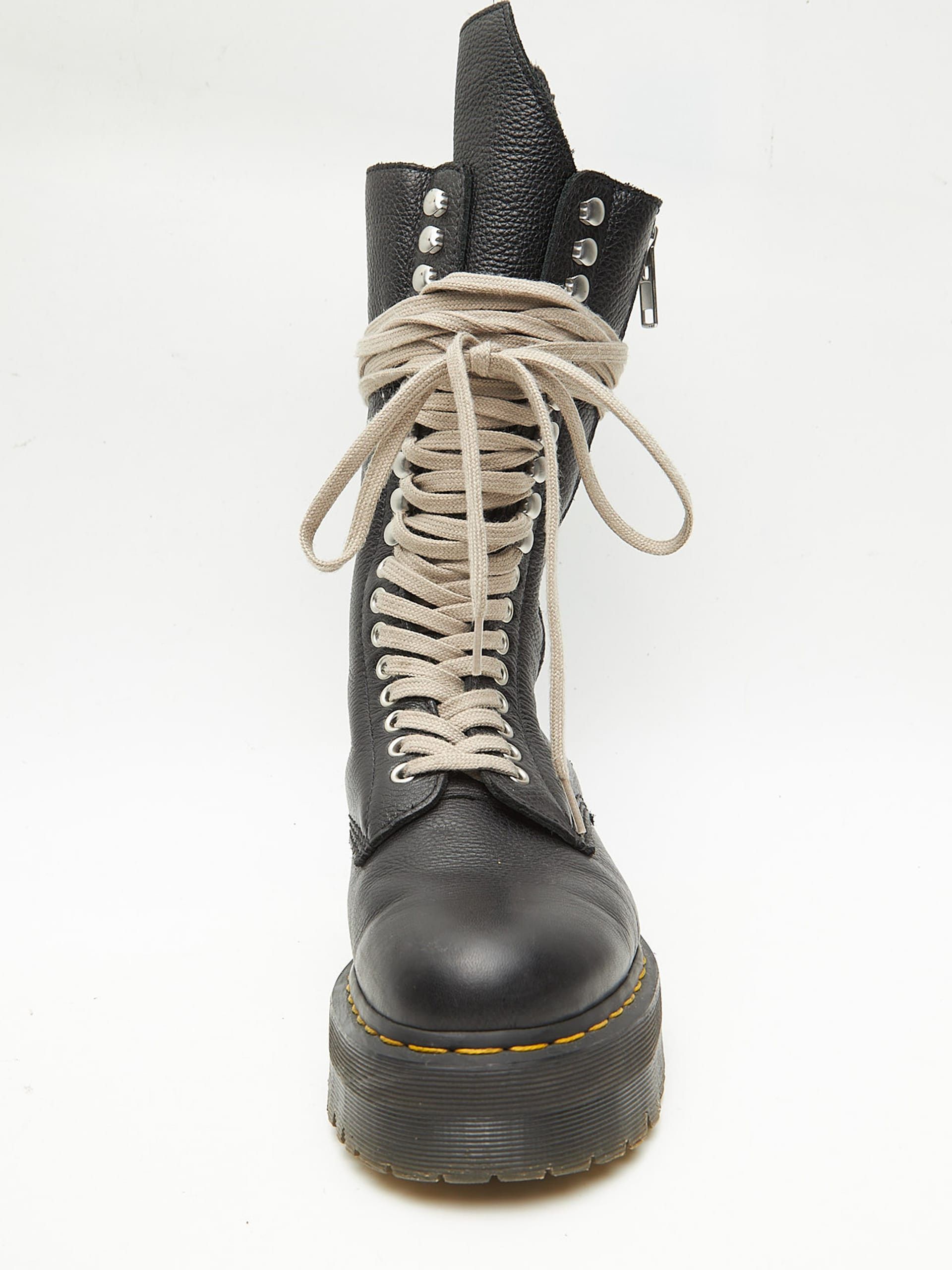 Rick Owens Black Leather Boots Size US 10 / EU 43 - 5 Thumbnail