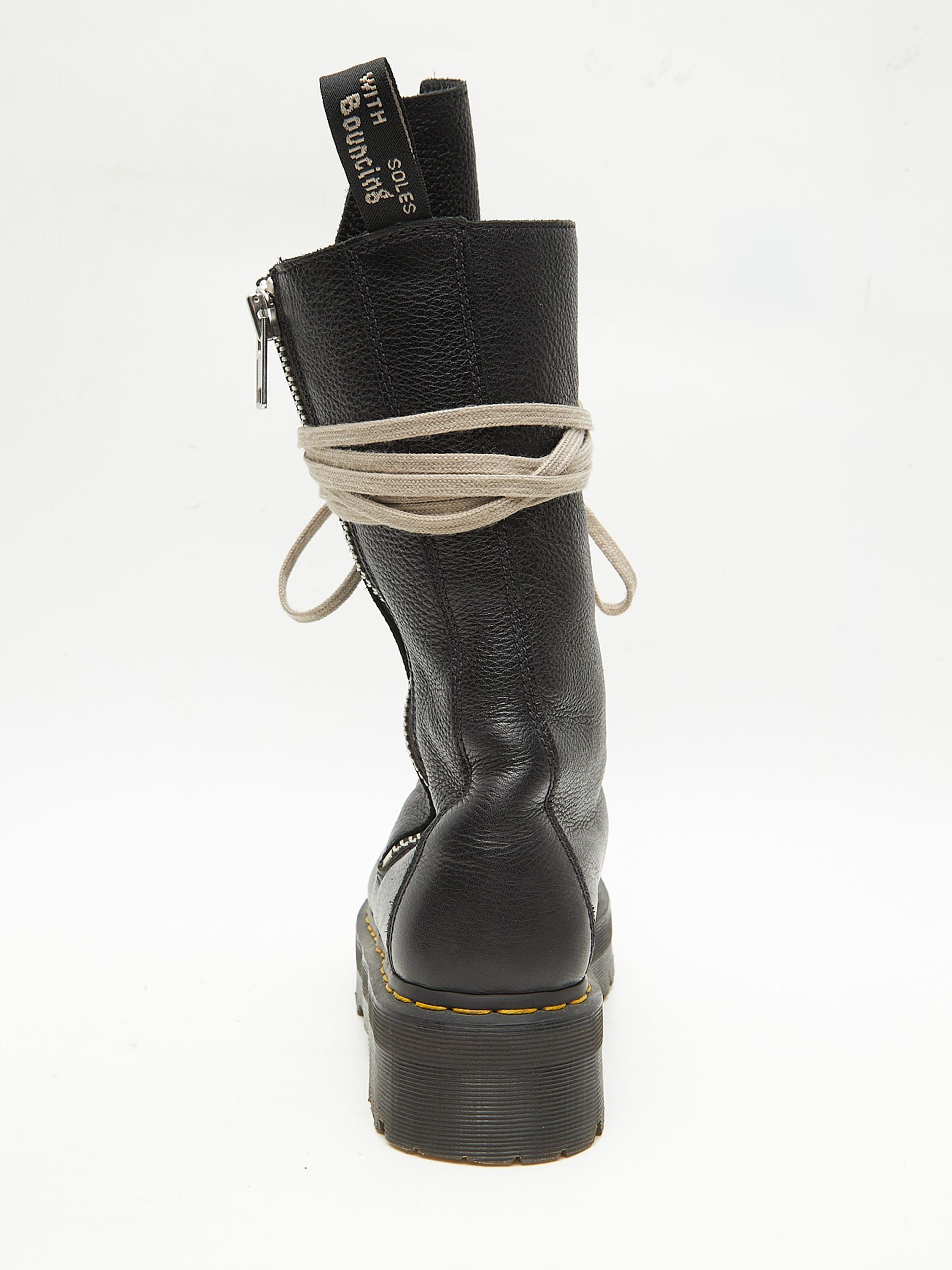 Rick Owens Black Leather Boots Size US 10 / EU 43 - 6 Thumbnail