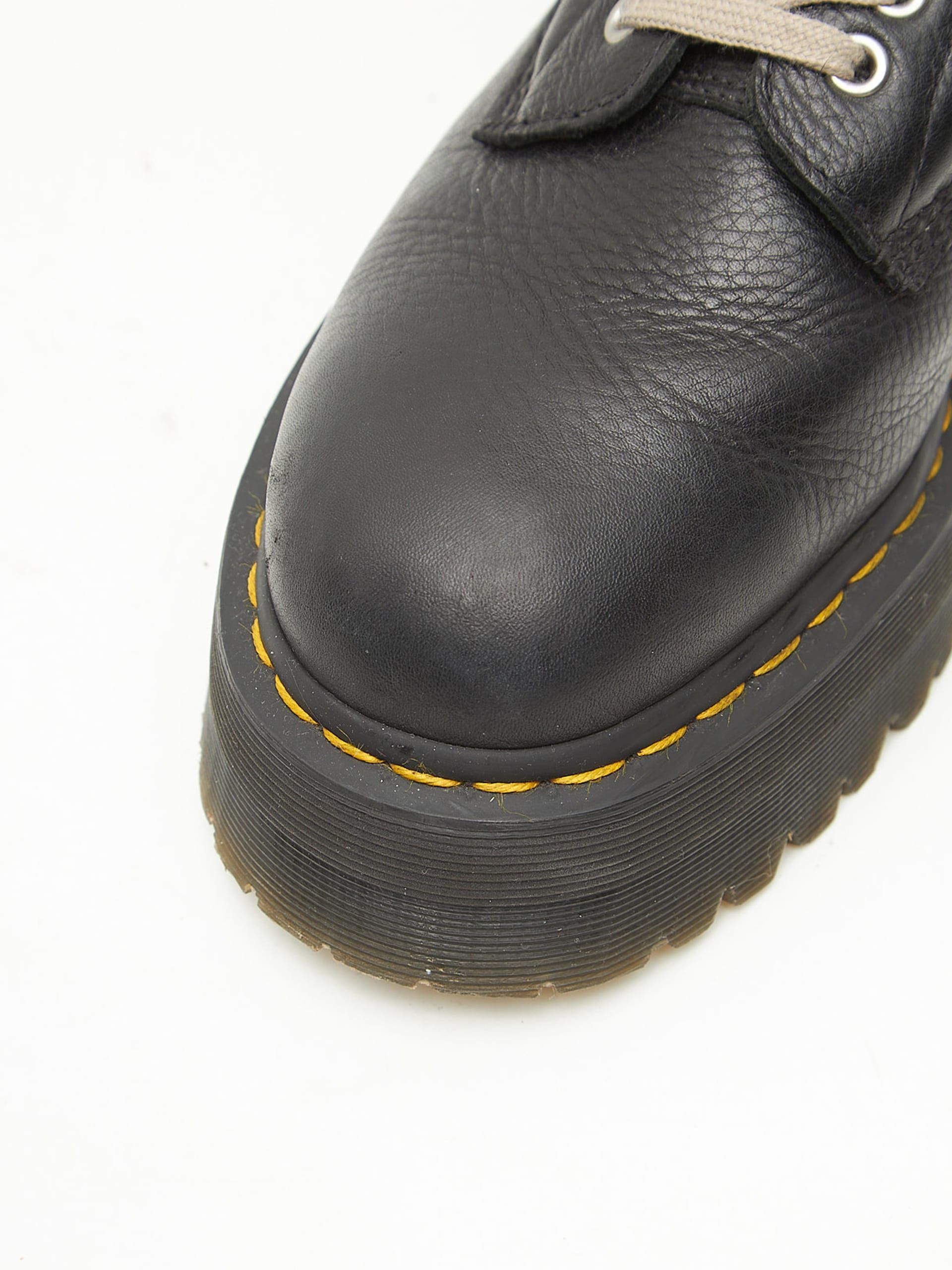 Rick Owens Black Leather Boots Size US 10 / EU 43 - 4 Thumbnail