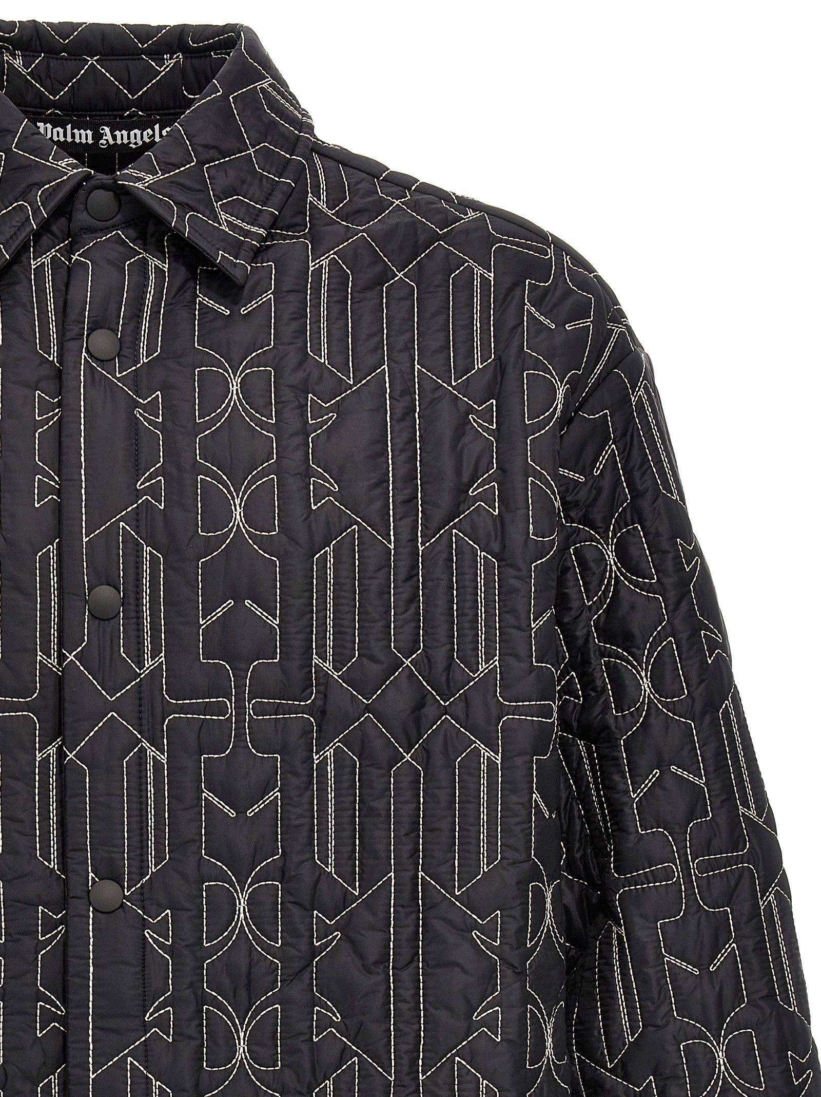 Palm Angels All Monogram Quilted Dover Jacket Size US M / EU 48-50 / 2 - 3 Thumbnail