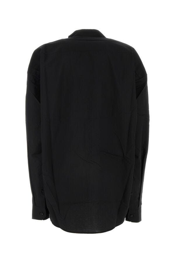 Y/Project Black Poplin Oversize Shirt Size S / US 4 / IT 40 - 4 Thumbnail