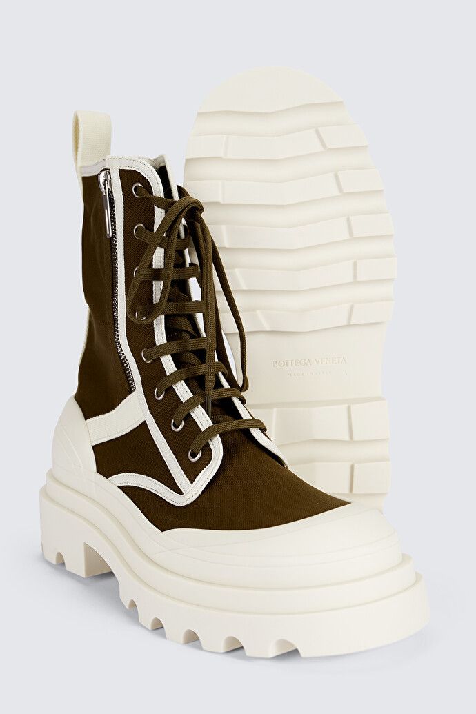 Bottega Veneta Bottega Veneta Ribbon Bomber Lace-up Boots Size US 11 / EU 44 - 4 Thumbnail