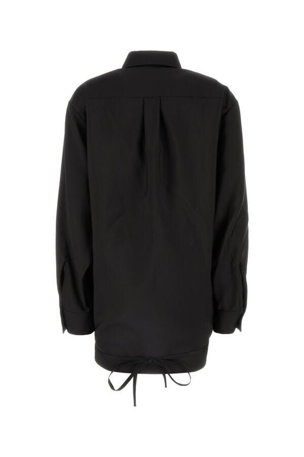 Valentino Black Wool Blend Shirt Size M / US 6-8 / IT 42-44 - 4 Thumbnail