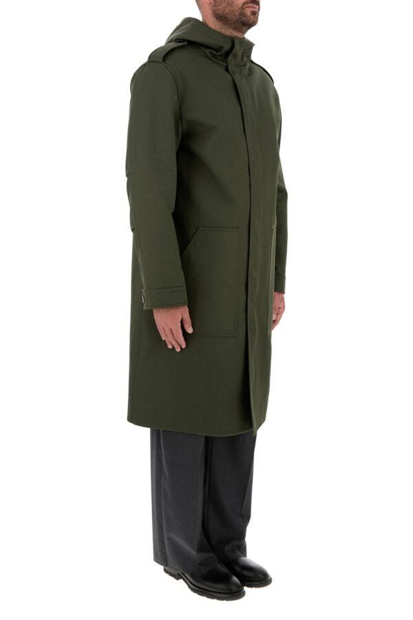 Valentino Army Green Cotton Trench Coat Size US L / EU 52-54 / 3 - 5 Thumbnail