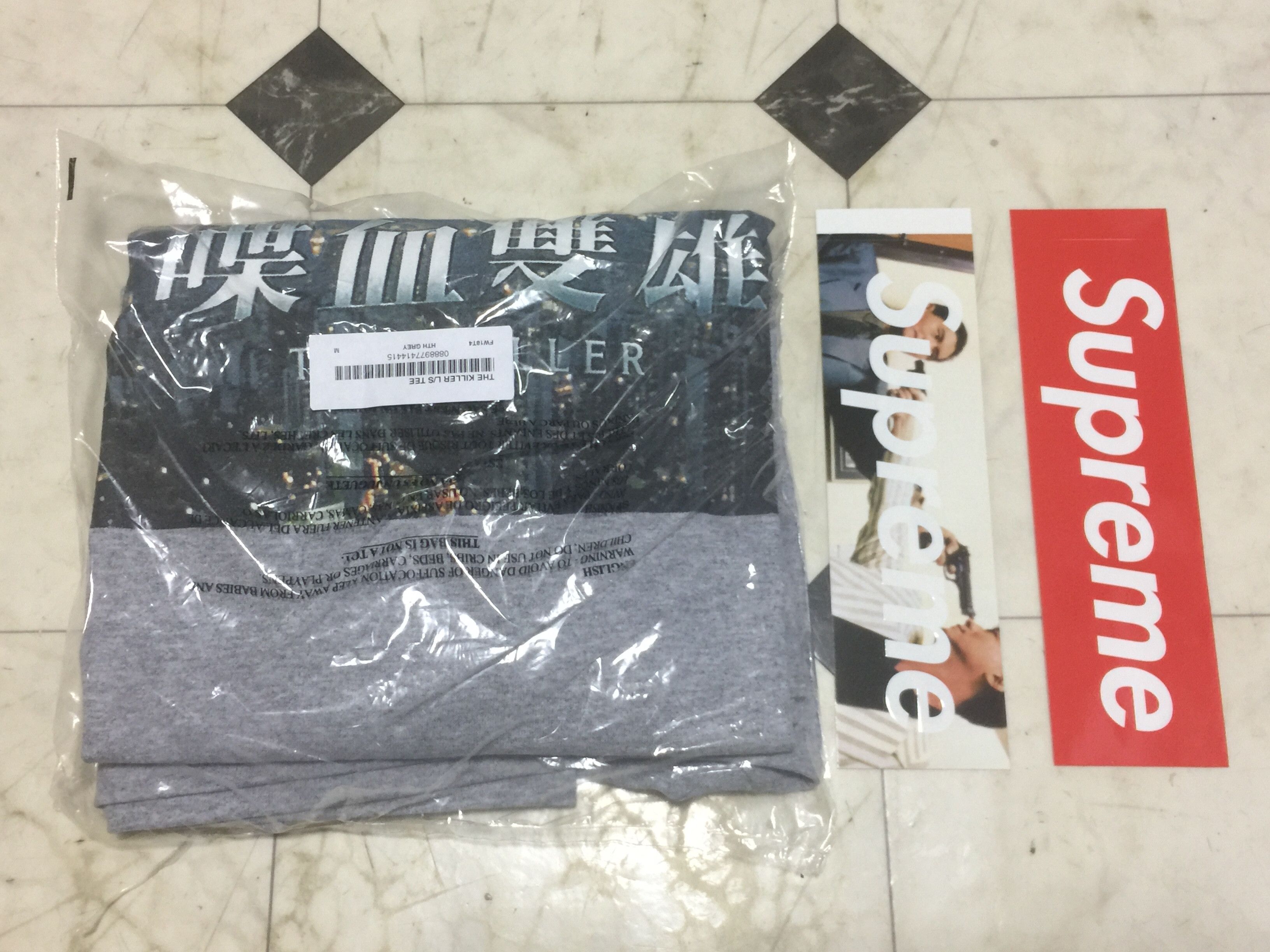 Supreme Supreme The Killer L/S Tee Heather Grey Long Sleeve | Grailed