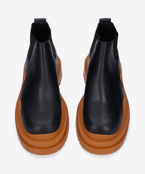 Bottega Veneta Bottega Veneta Tire Ankle Chelsea Boots with brown sole Size US 12 / EU 45 - 2 Thumbnail