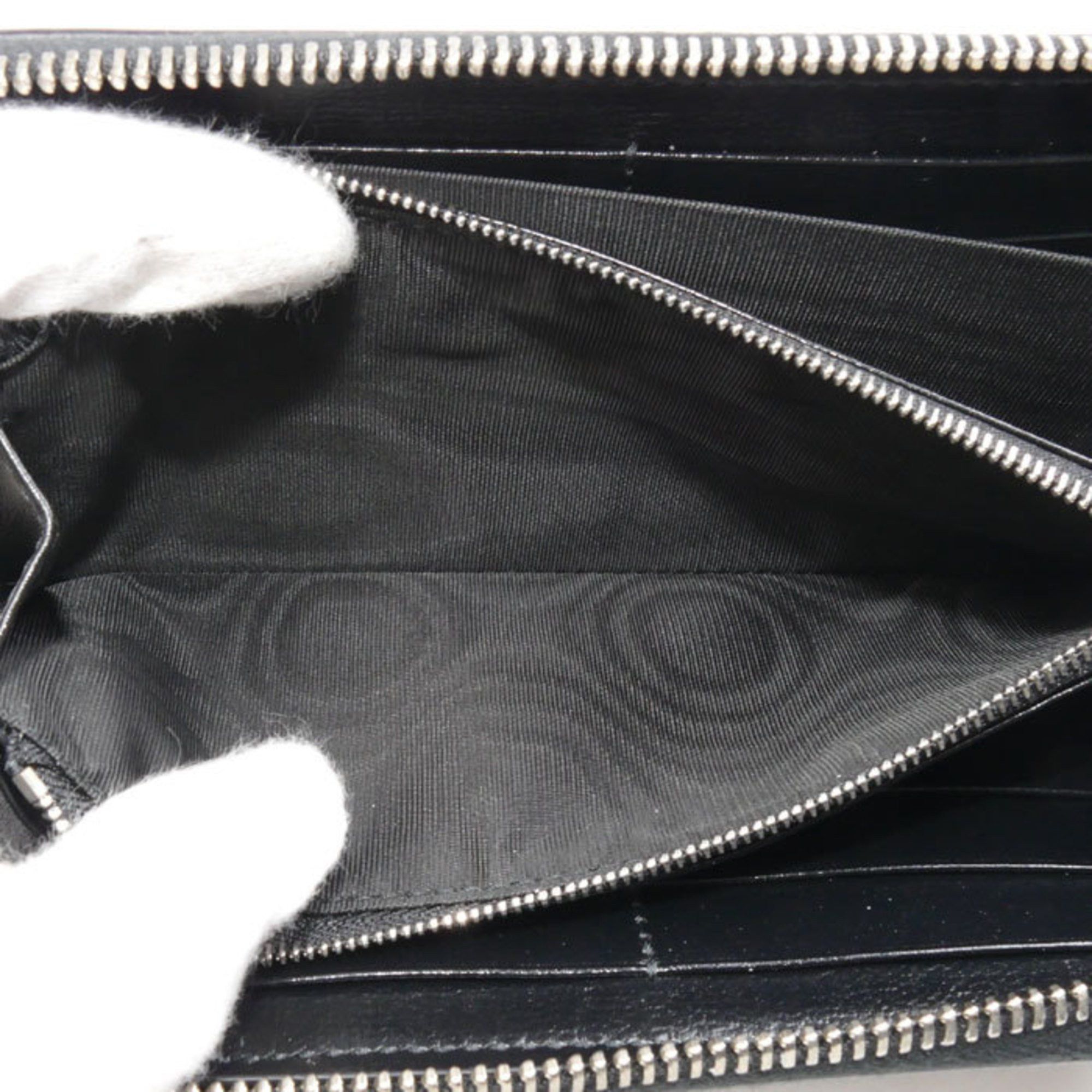 Gucci Gucci Interlocking G Zip Around Long Wallet Round Black 673003 Men's Size ONE SIZE - 5 Thumbnail