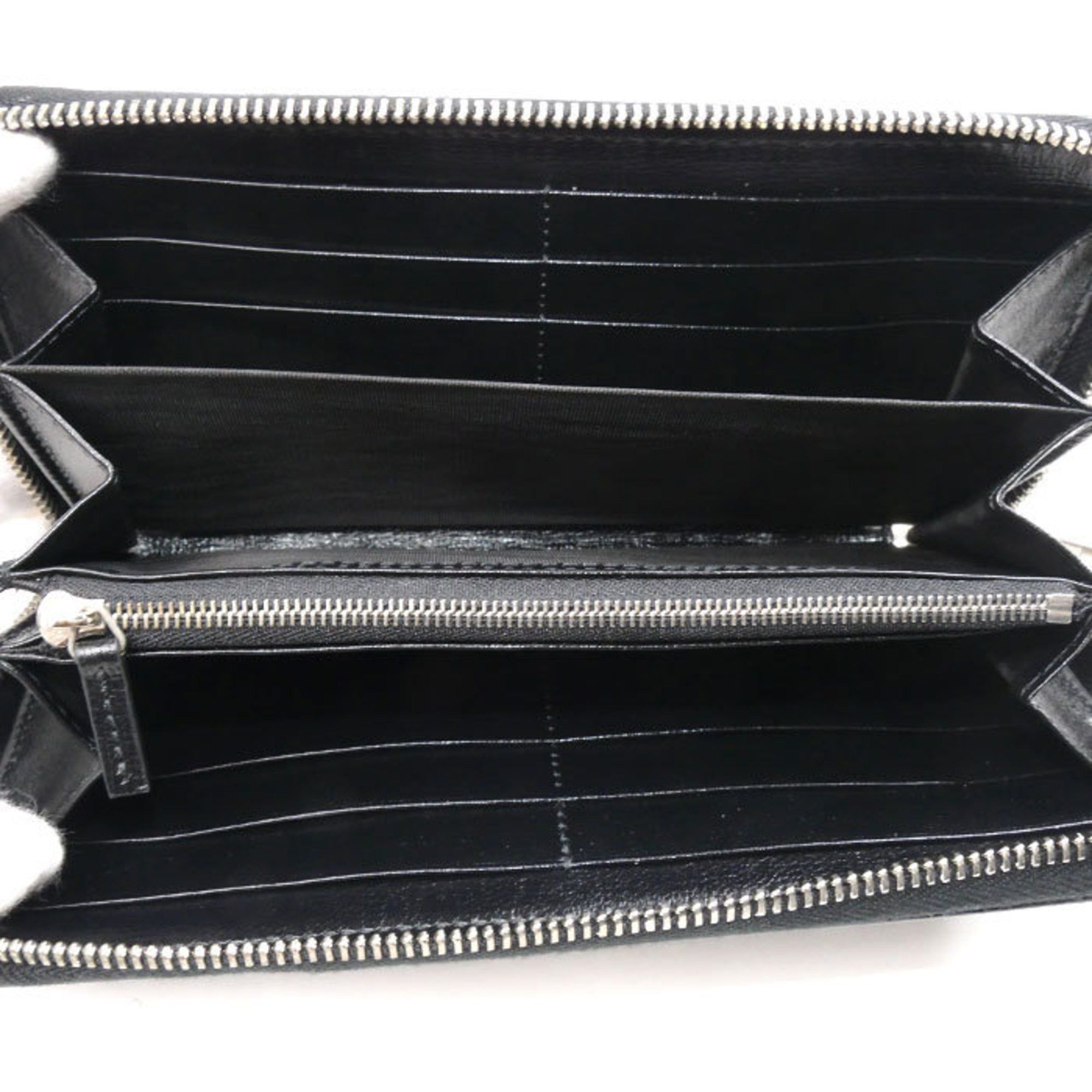Gucci Gucci Interlocking G Zip Around Long Wallet Round Black 673003 Men's Size ONE SIZE - 4 Thumbnail
