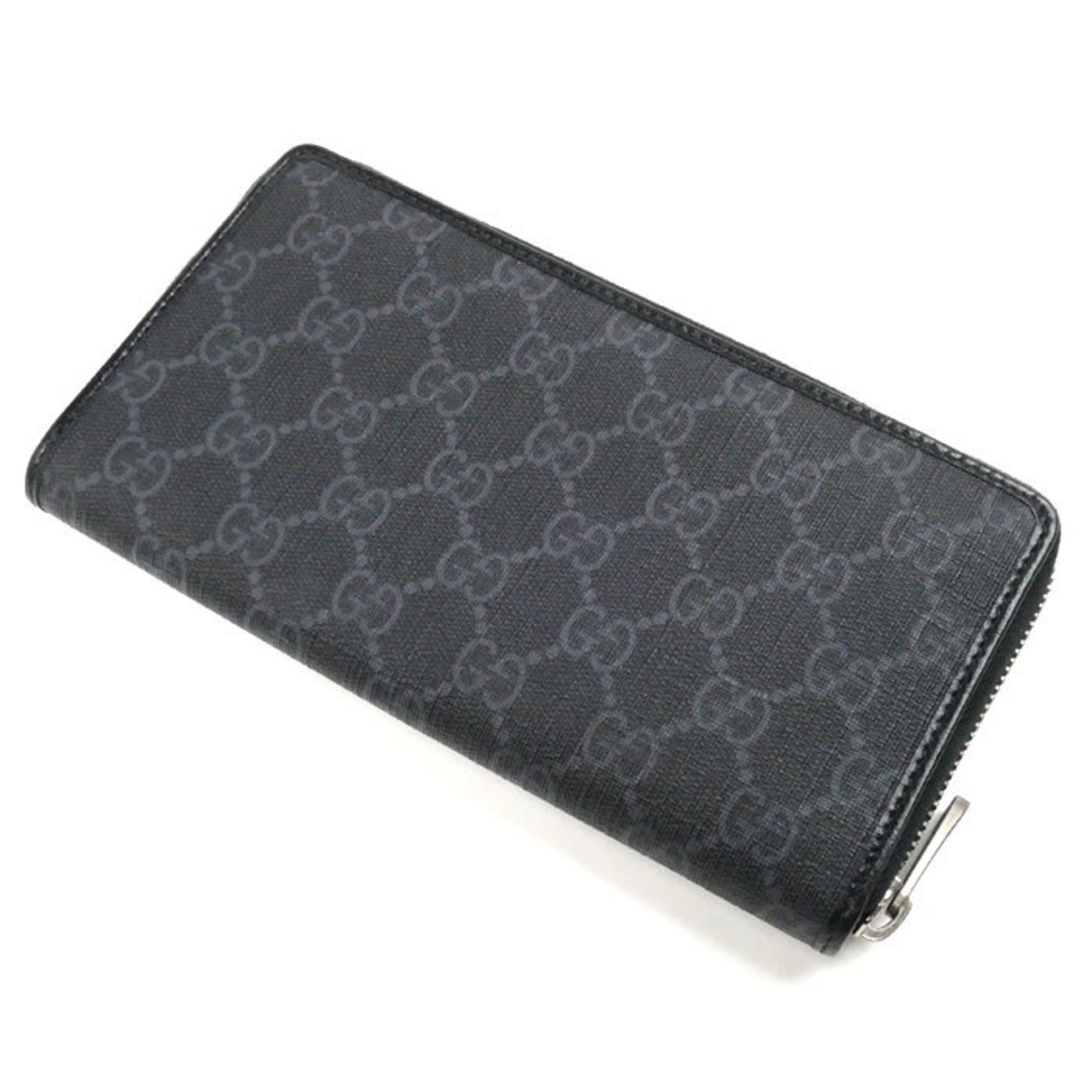 Gucci Gucci Interlocking G Zip Around Long Wallet Round Black 673003 Men's Size ONE SIZE - 2 Thumbnail