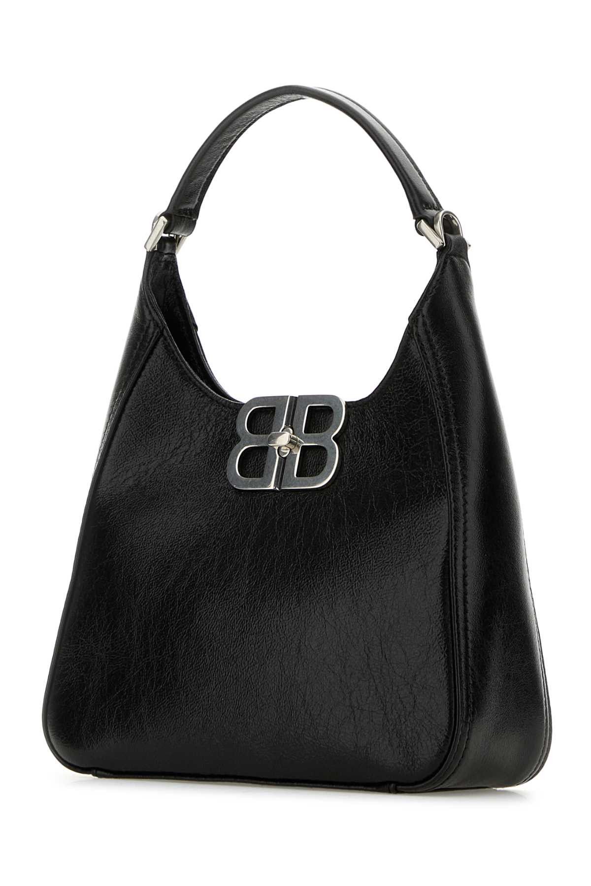 Balenciaga Black Leather Bb Soft Handbag Size ONE SIZE - 2 Thumbnail