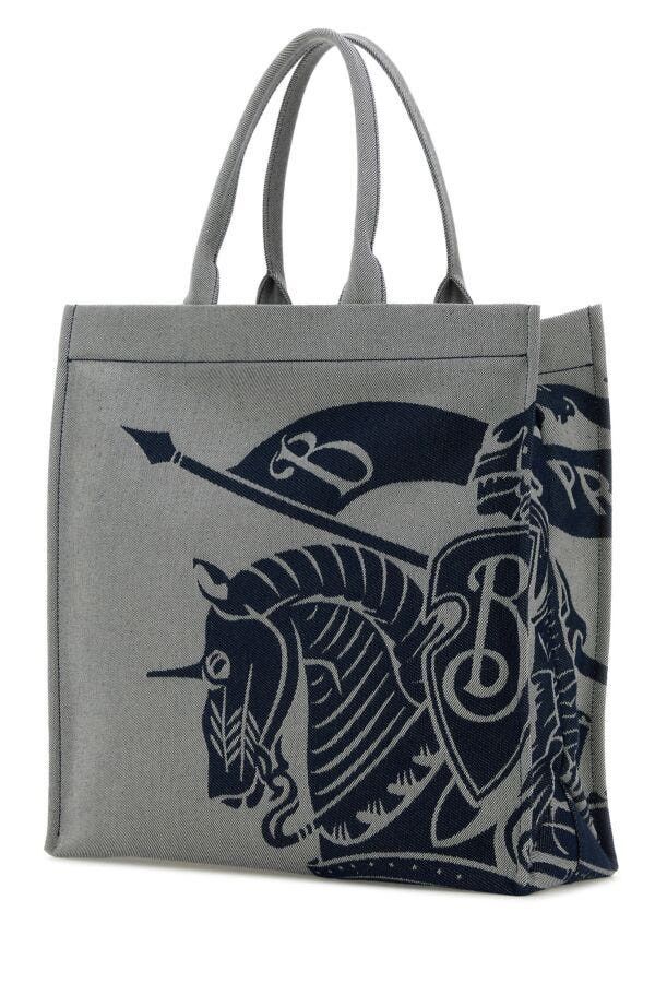 Burberry Embroidered Canvas Shopping Bag Size ONE SIZE - 4 Thumbnail