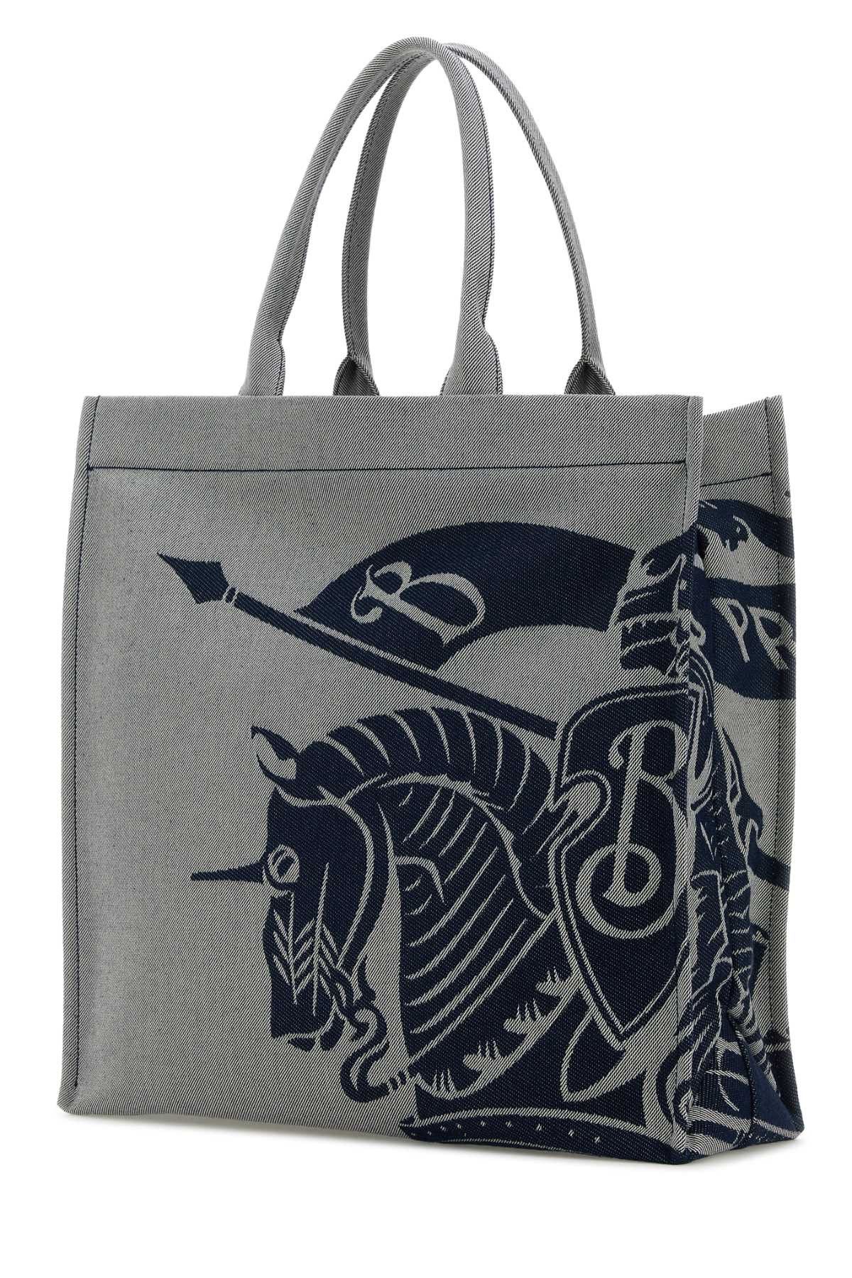 Burberry Embroidered Canvas Shopping Bag Size ONE SIZE - 2 Thumbnail
