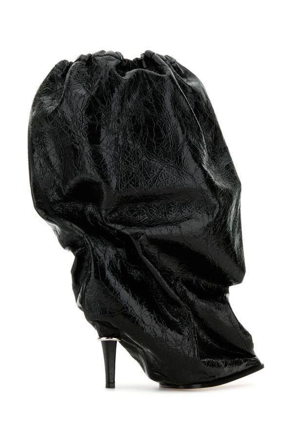 Alexander McQueen Black Leather Ankle Boots Size US 6 / IT 36 - 5 Thumbnail