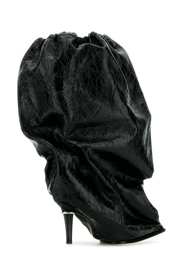 Alexander McQueen Black Leather Ankle Boots Size US 7 / IT 37 - 5 Thumbnail