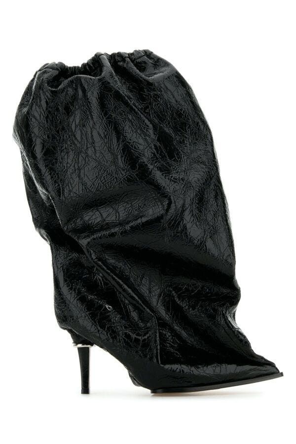Alexander McQueen Black Leather Ankle Boots Size US 7 / IT 37 - 3 Thumbnail