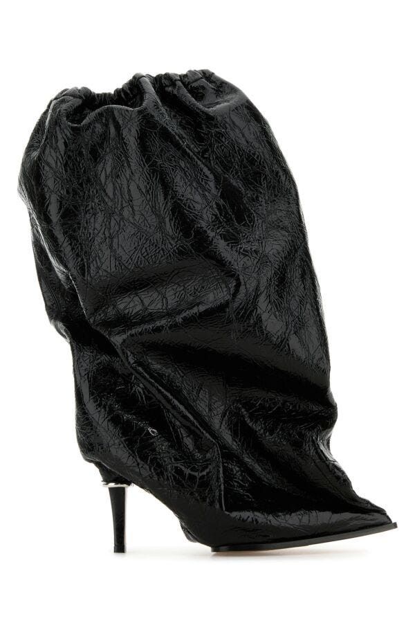 Alexander McQueen Black Leather Ankle Boots Size US 8 / IT 38 - 3 Thumbnail