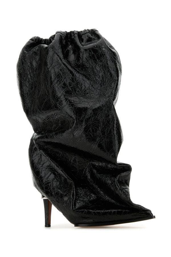 Alexander McQueen Black Leather Ankle Boots Size US 8 / IT 38 - 4 Thumbnail