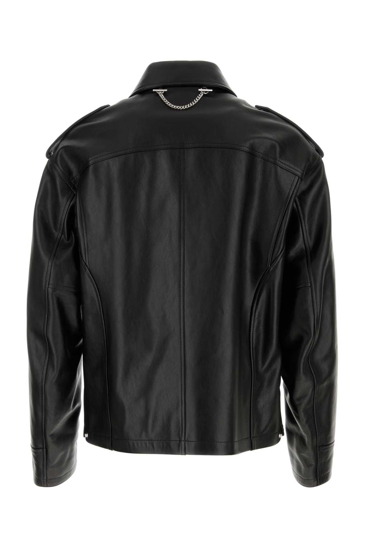 Alexander McQueen Black Leather Jacket Size US M / EU 48-50 / 2 - 2 Thumbnail