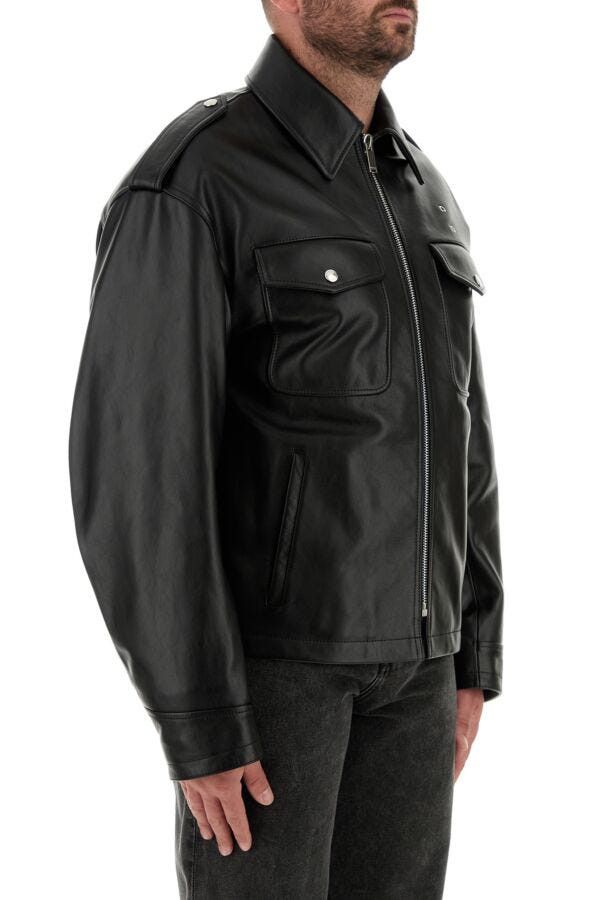 Alexander McQueen Black Leather Jacket Size US M / EU 48-50 / 2 - 5 Thumbnail