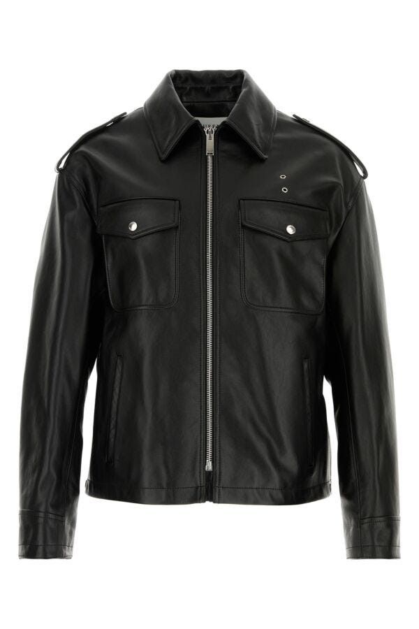 Alexander McQueen Black Leather Jacket Size US M / EU 48-50 / 2 - 3 Thumbnail