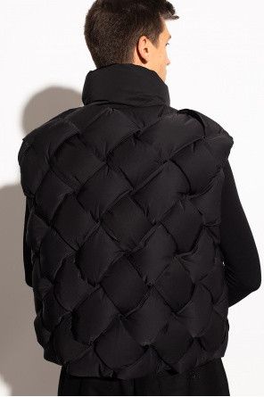 Bottega Veneta Tech Quilted Intrecciato Padded Shell Vest in Black Size US S / EU 44-46 / 1 - 3 Thumbnail