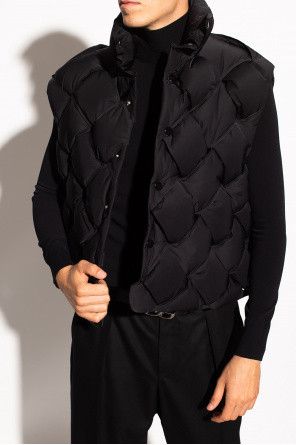 Bottega Veneta Tech Quilted Intrecciato Padded Shell Vest in Black Size US XL / EU 56 / 4 - 2 Thumbnail