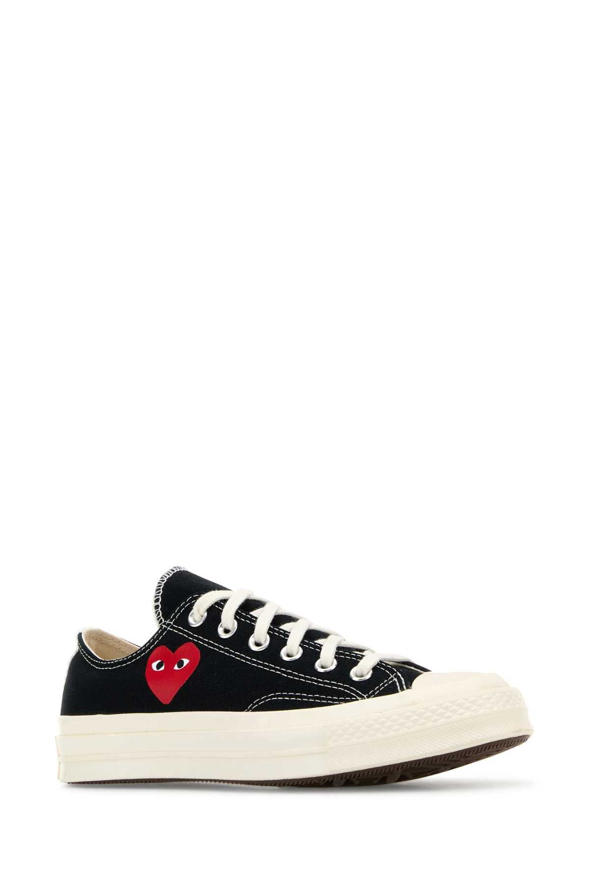 Black Canvas Comme Des Garã§Ons X Converse Sneakers