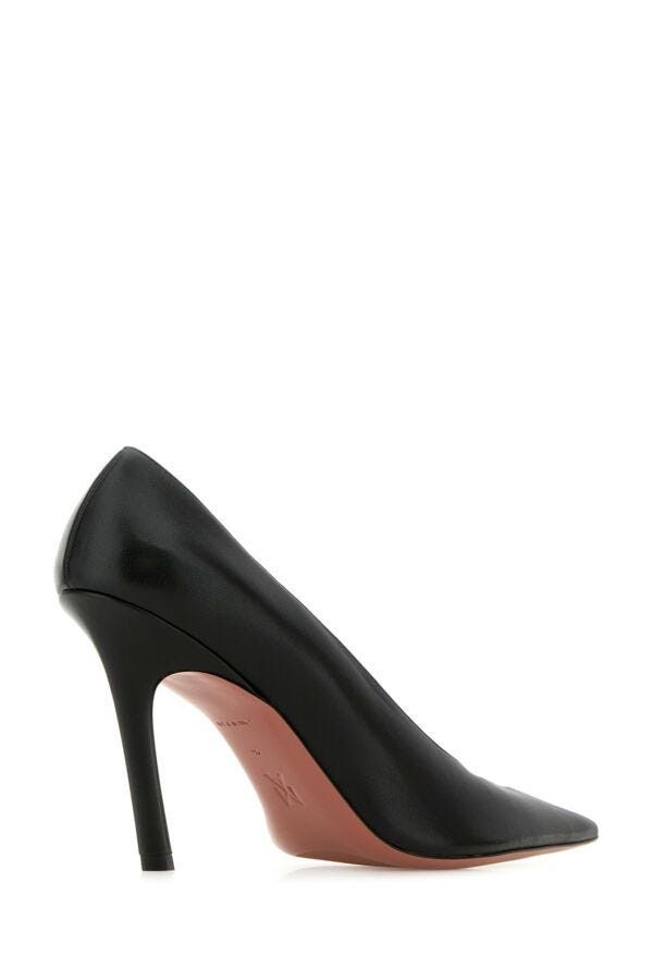 Amina Muaddi Christine Pump 100 Nappa Black 100 Size US 9 / IT 39 - 5 Thumbnail