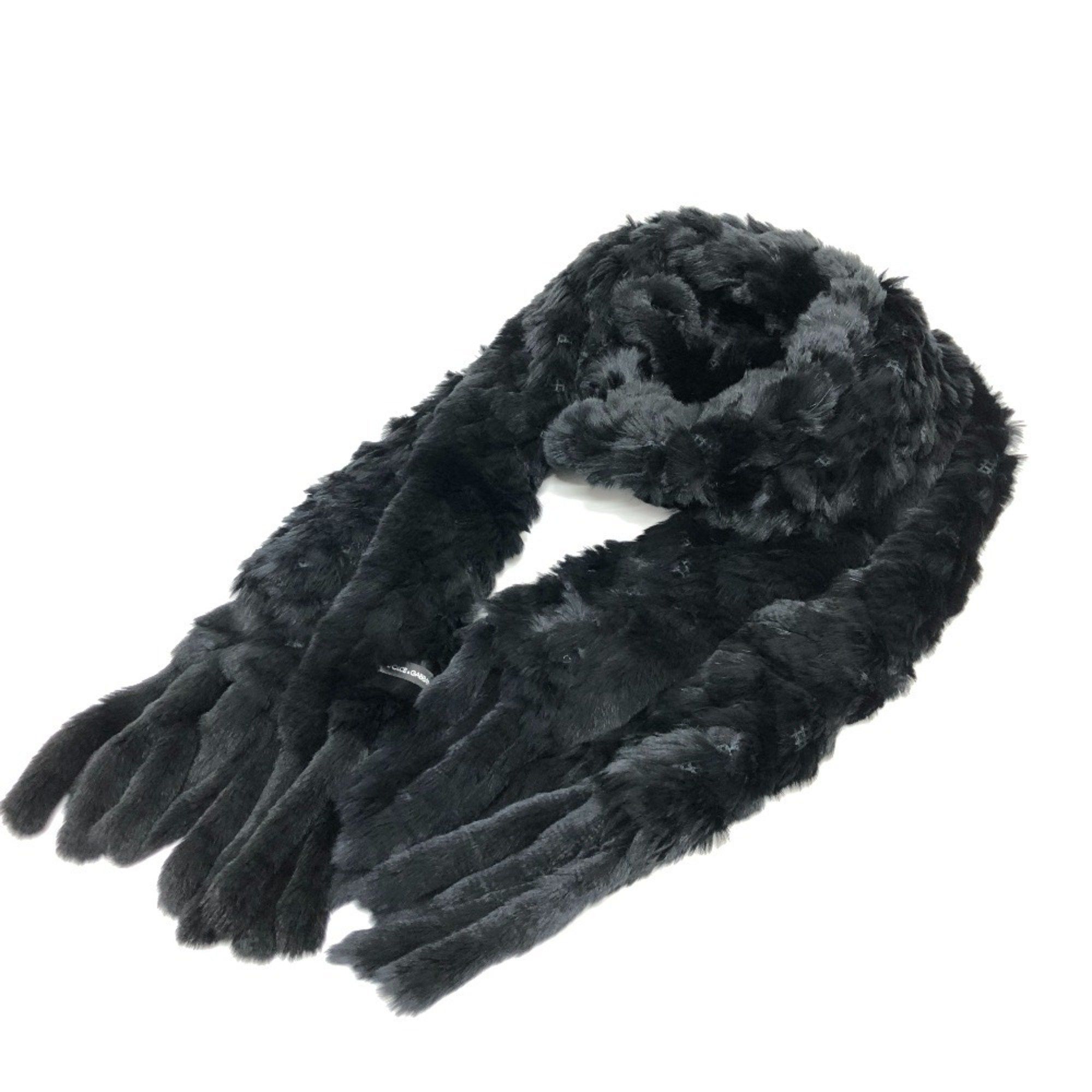 Dolce & Gabbana Dolce & Gabbana DOLCE&GABBANA Lapin Accessories Scarf Women's Black Size ONE SIZE - 5 Thumbnail