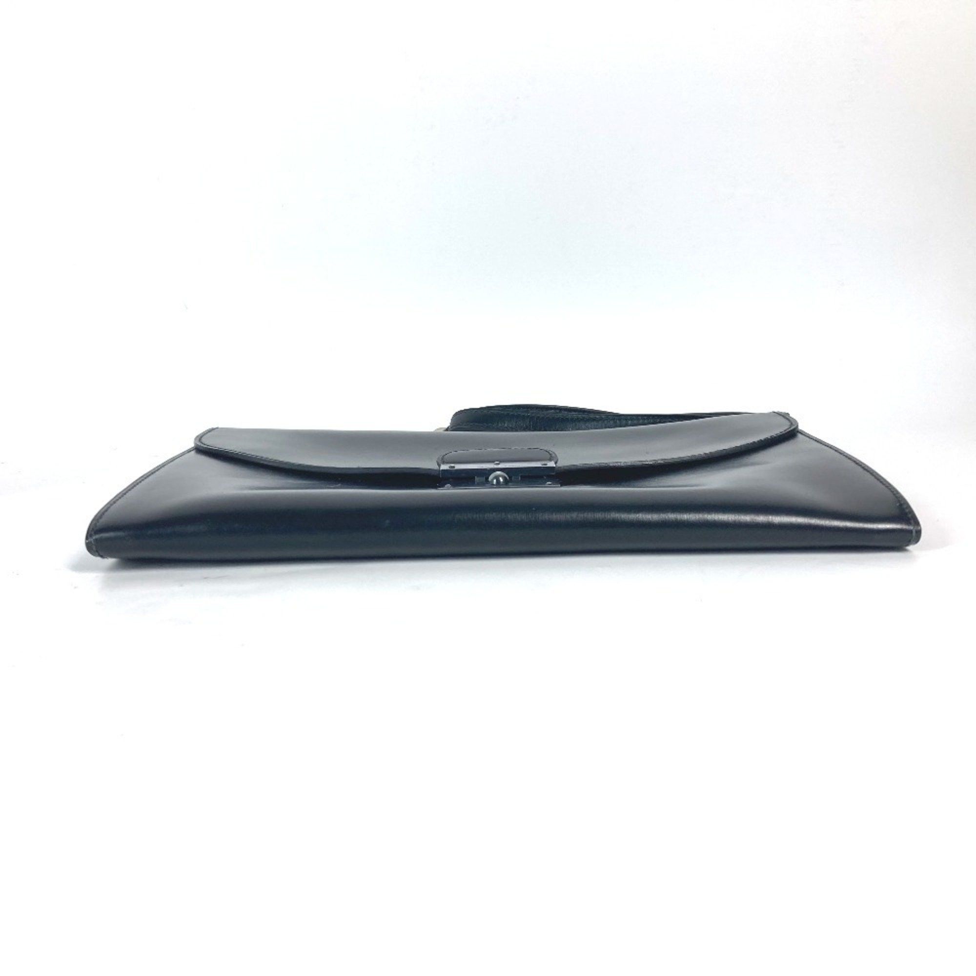 Hermes Hermes Pouch Kirius Clutch Bag with Strap Box Calf Men's Black Size ONE SIZE - 5 Thumbnail