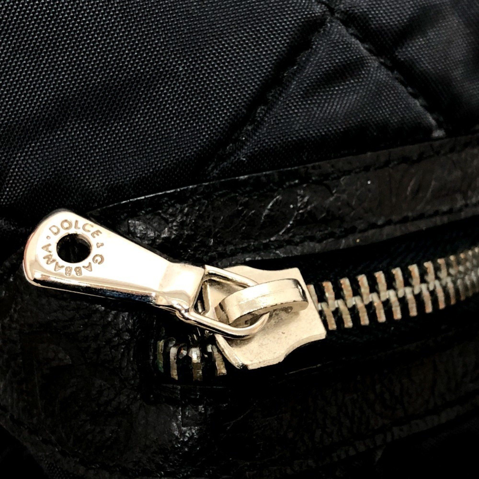 Dolce & Gabbana DOLCE&GABBANA Dolce & Gabbana Quilted Bag Boston Nylon Men's Black Size ONE SIZE - 16 Thumbnail