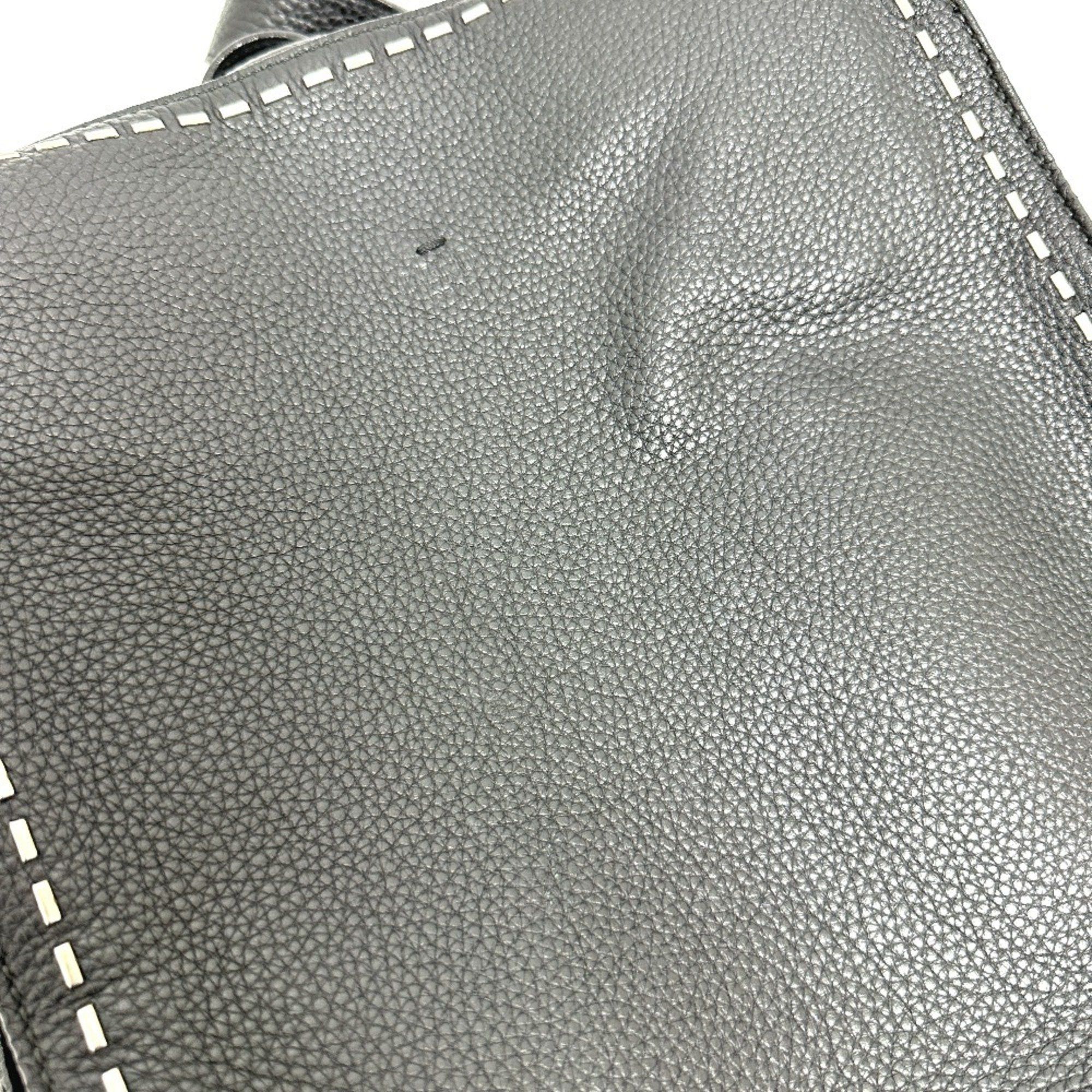 Fendi FENDI 7VZ022 Selleria Line Backpack Leather Men's Black Size ONE SIZE - 6 Thumbnail