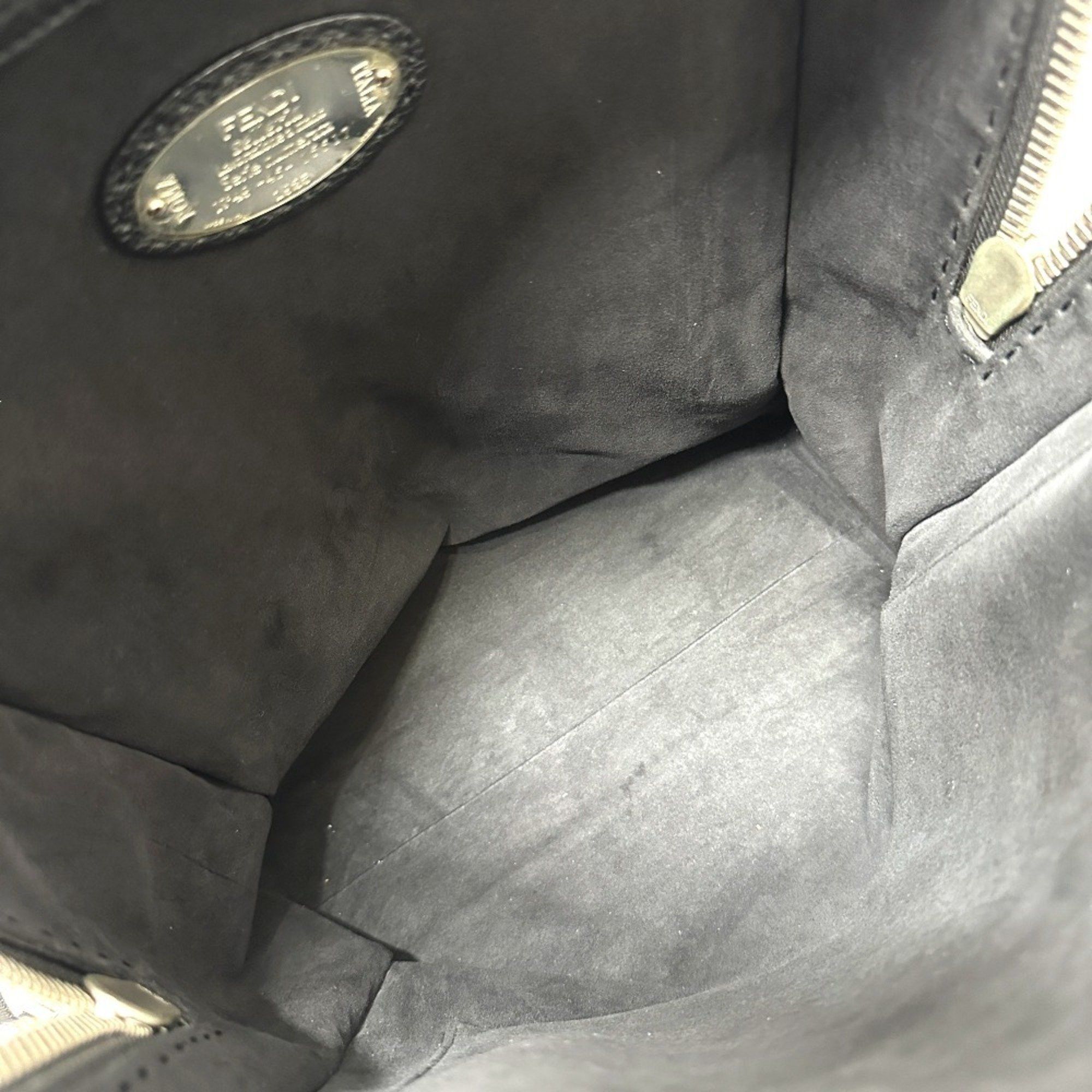 Fendi FENDI 7VZ022 Selleria Line Backpack Leather Men's Black Size ONE SIZE - 11 Thumbnail