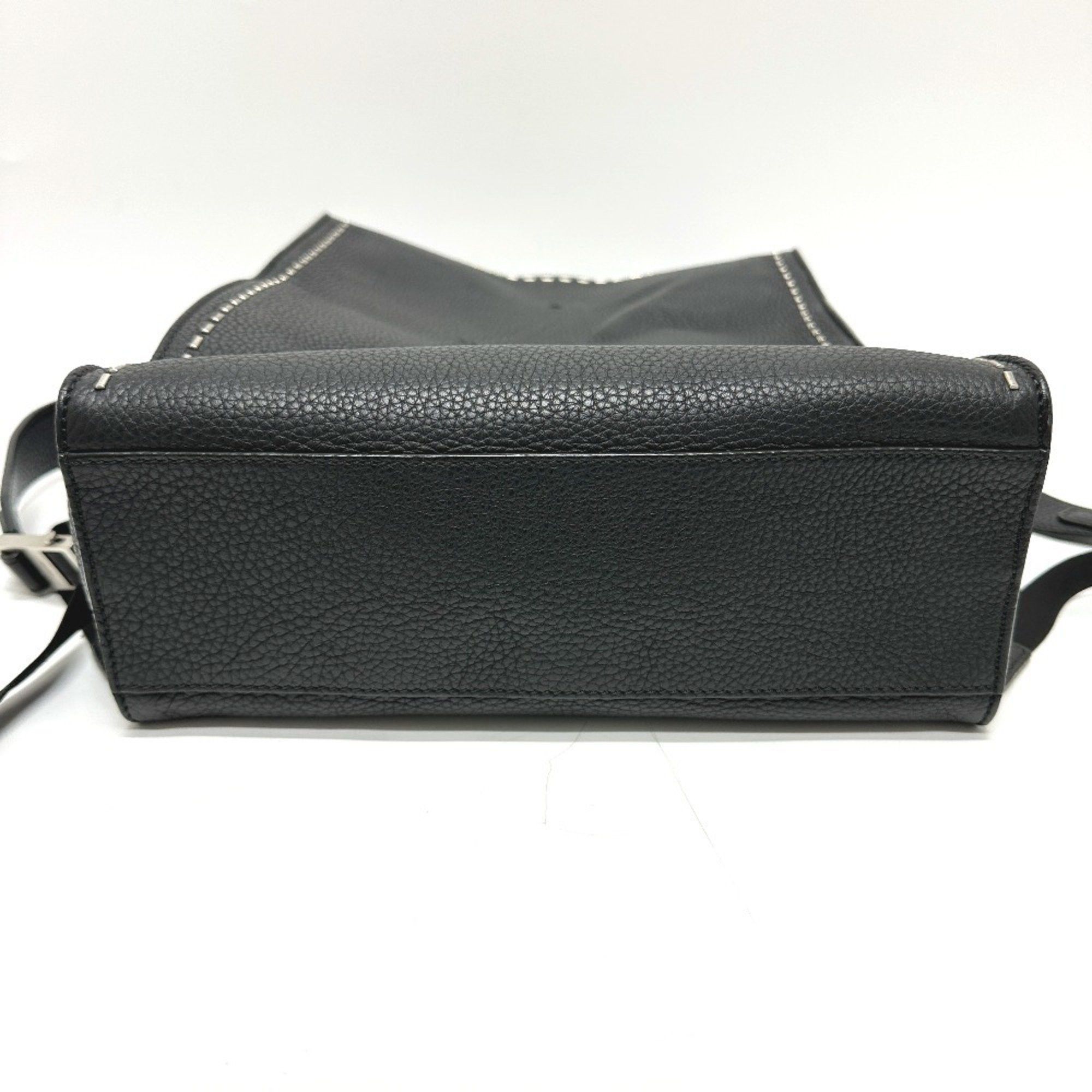Fendi FENDI 7VZ022 Selleria Line Backpack Leather Men's Black Size ONE SIZE - 3 Thumbnail