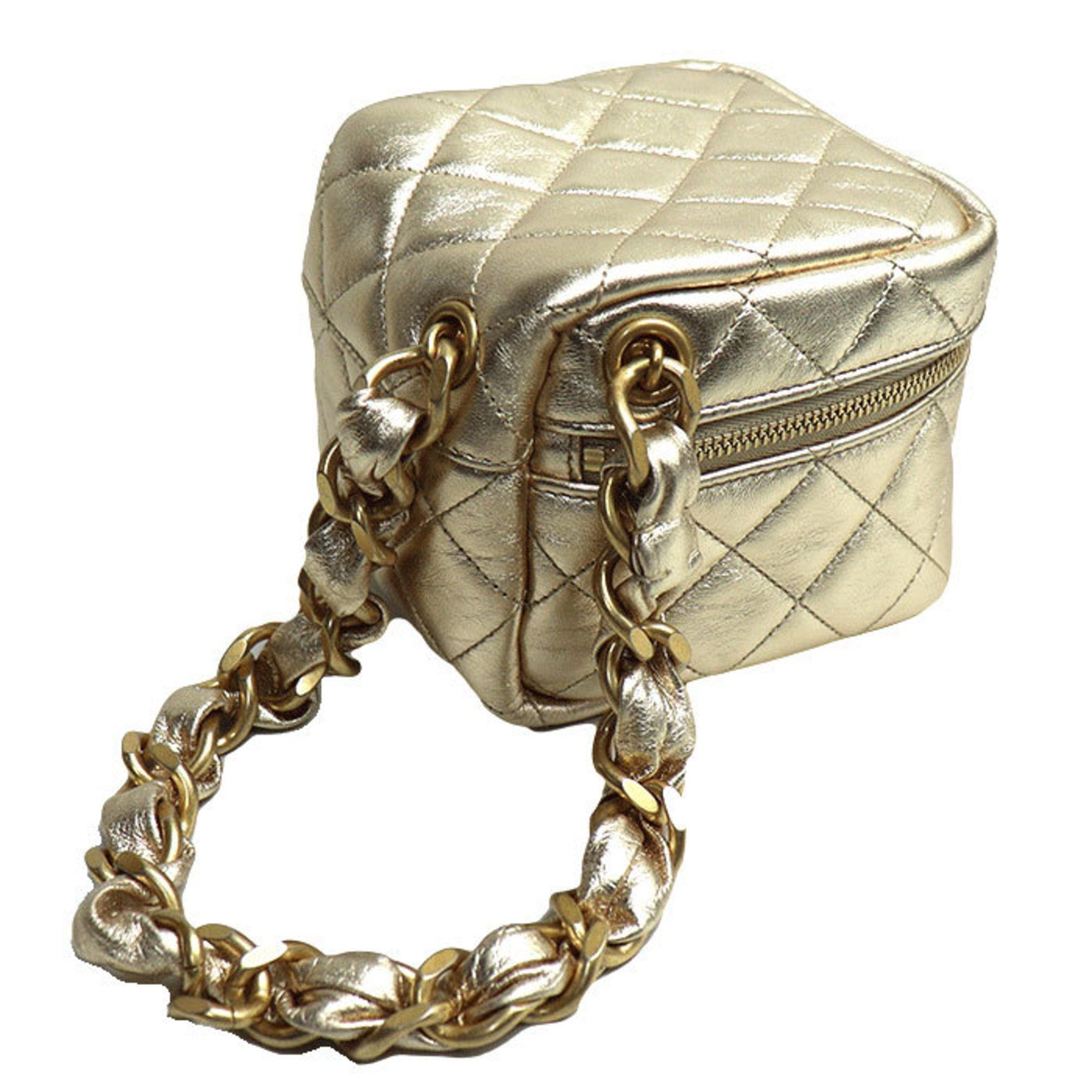 Chanel Chanel Matelasse Chain Clutch Bag Gold AP2803 Women's Size ONE SIZE - 2 Thumbnail