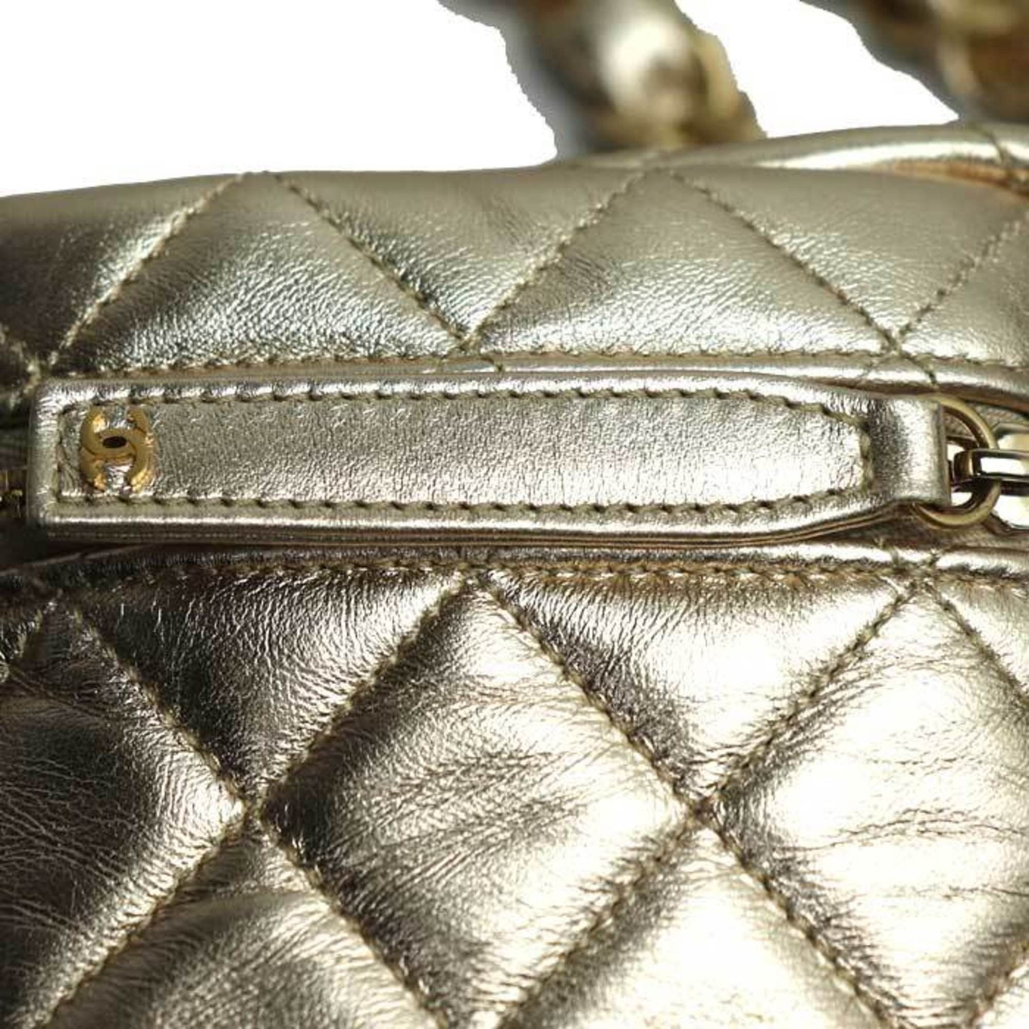 Chanel Chanel Matelasse Chain Clutch Bag Gold AP2803 Women's Size ONE SIZE - 6 Thumbnail