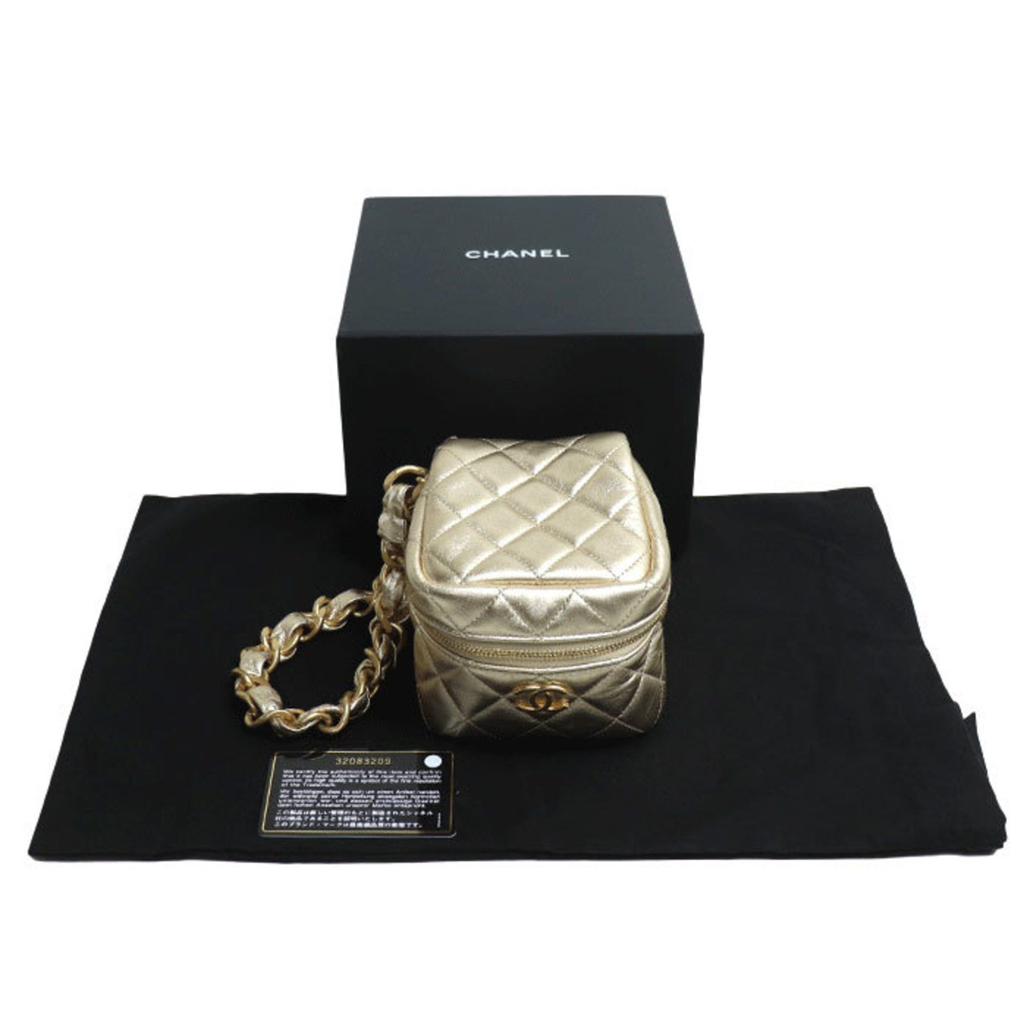 Chanel Chanel Matelasse Chain Clutch Bag Gold AP2803 Women's Size ONE SIZE - 7 Thumbnail