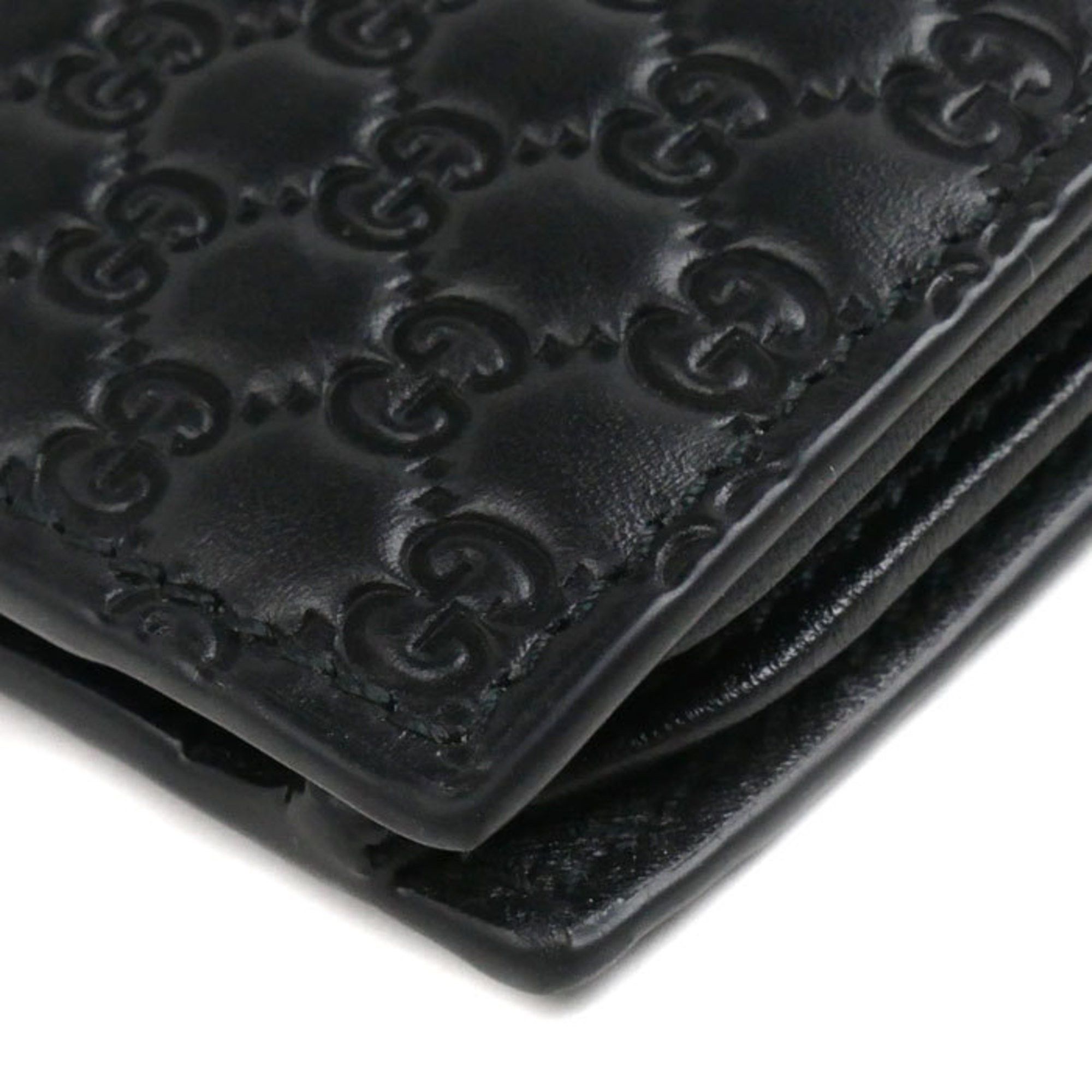 Gucci GUCCI Micro Guccissima Long Wallet Black 544479 Outlet Men's Size ONE SIZE - 6 Thumbnail
