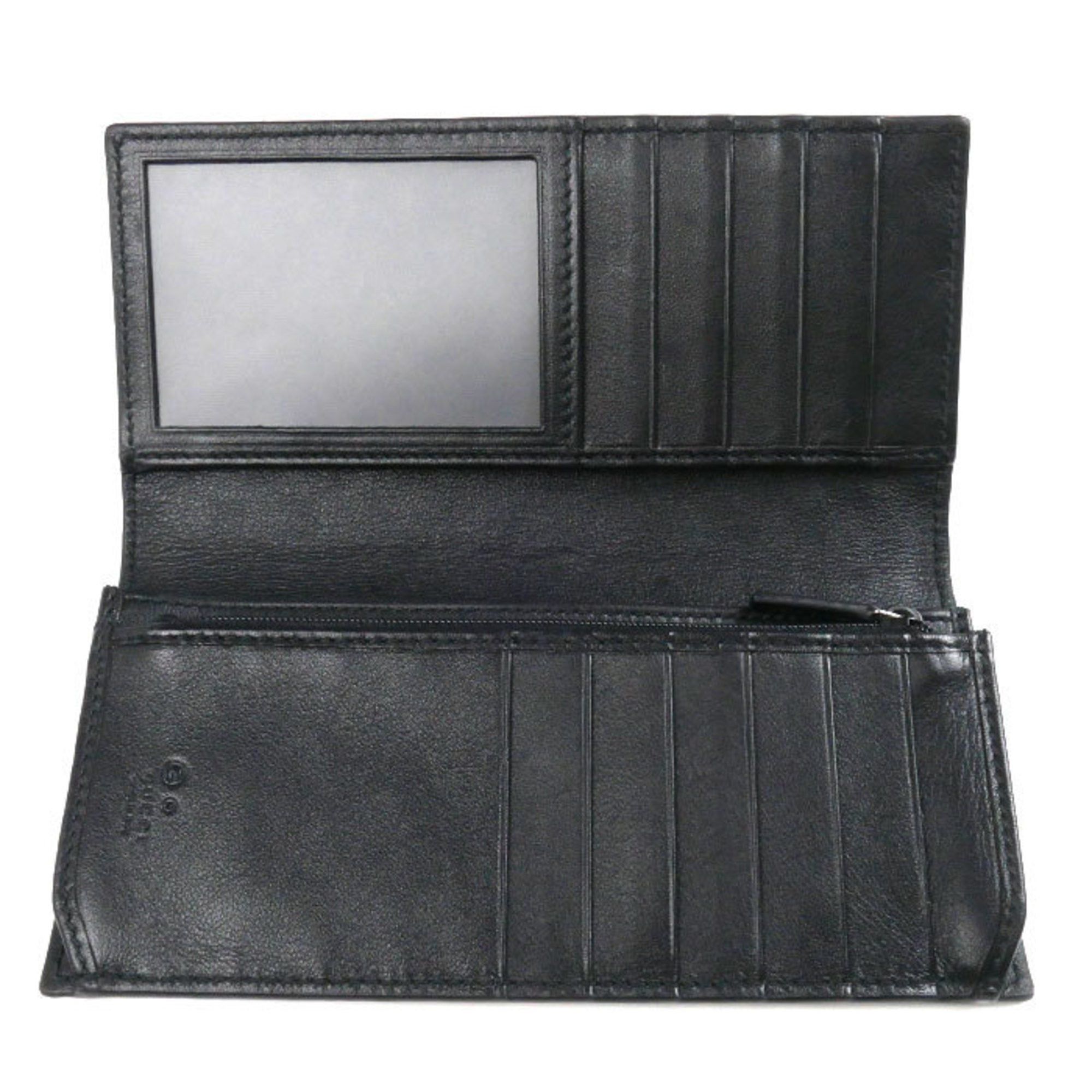 Gucci GUCCI Micro Guccissima Long Wallet Black 544479 Outlet Men's Size ONE SIZE - 4 Thumbnail