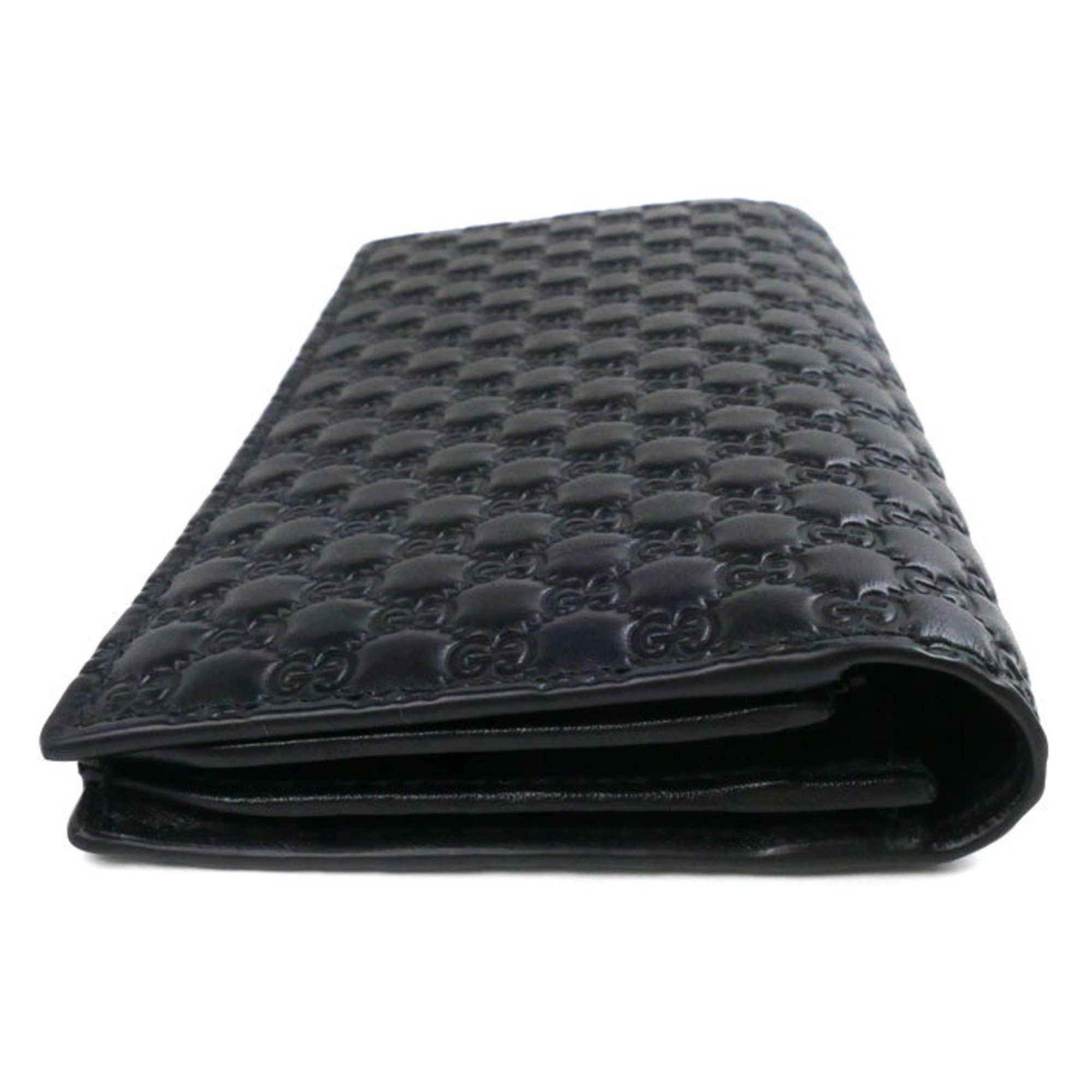 Gucci GUCCI Micro Guccissima Long Wallet Black 544479 Outlet Men's Size ONE SIZE - 3 Thumbnail
