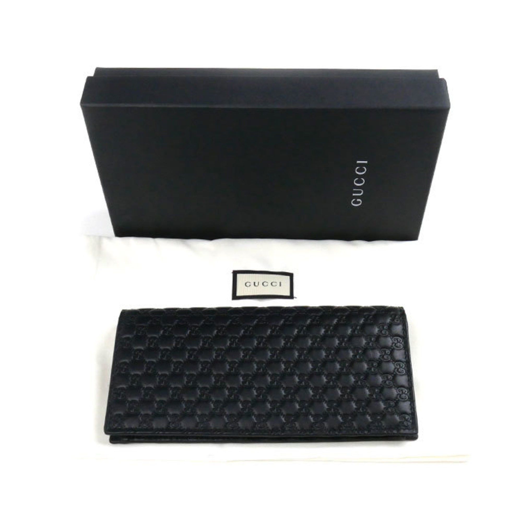 Gucci GUCCI Micro Guccissima Long Wallet Black 544479 Outlet Men's Size ONE SIZE - 7 Thumbnail