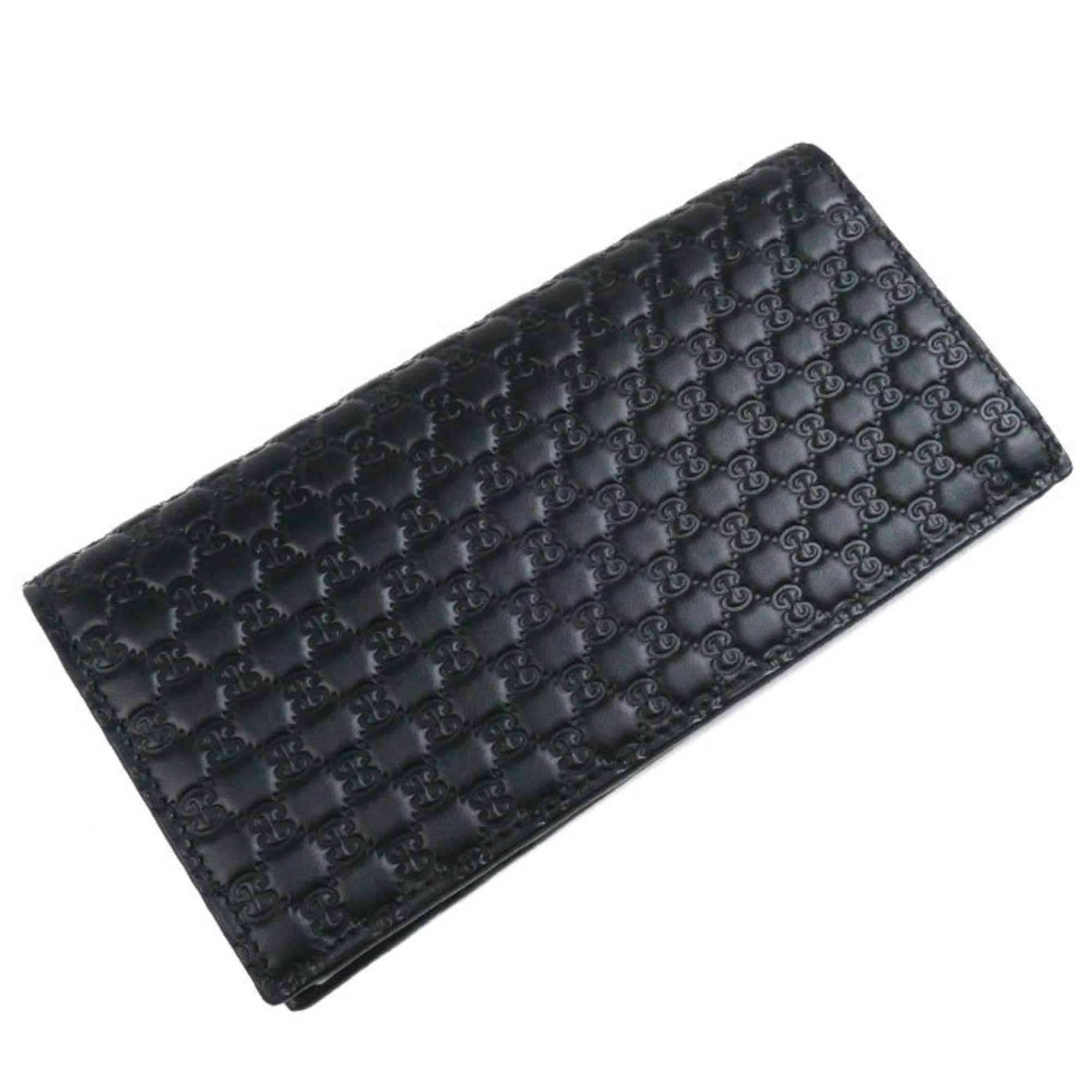 Gucci GUCCI Micro Guccissima Long Wallet Black 544479 Outlet Men's Size ONE SIZE - 2 Thumbnail