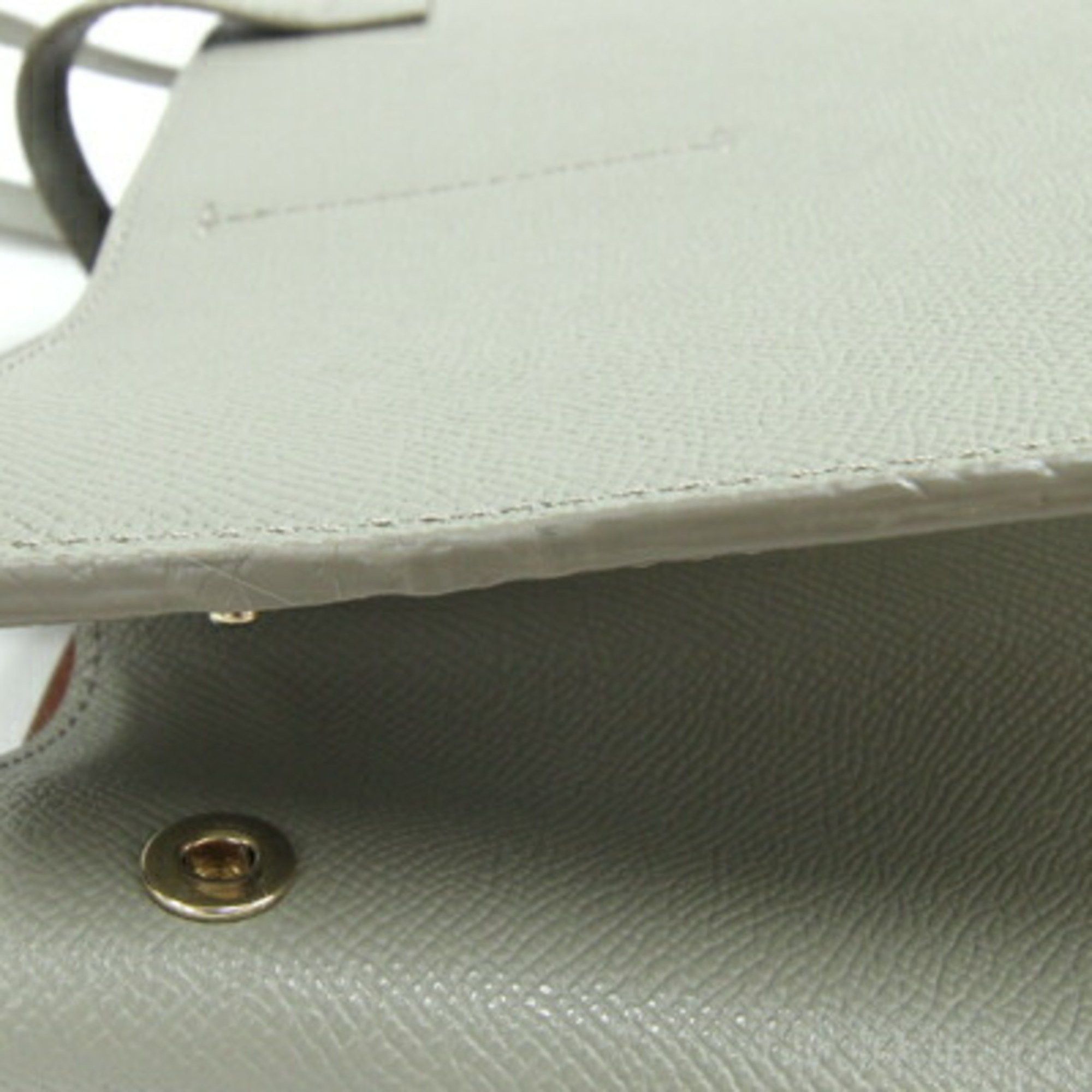 Furla FURLA Tote Bag Grey Leather Women's Size ONE SIZE - 6 Thumbnail