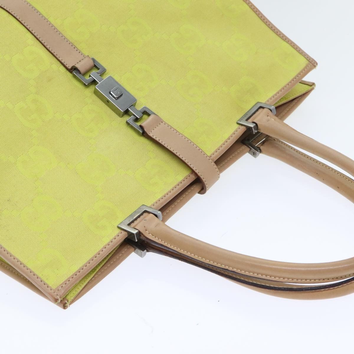 Gucci Jackie Green Canvas Handbag (Pre-Owned) Size ONE SIZE - 14 Thumbnail