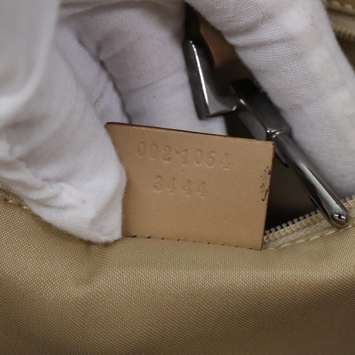 Gucci Jackie Green Canvas Handbag (Pre-Owned) Size ONE SIZE - 12 Thumbnail
