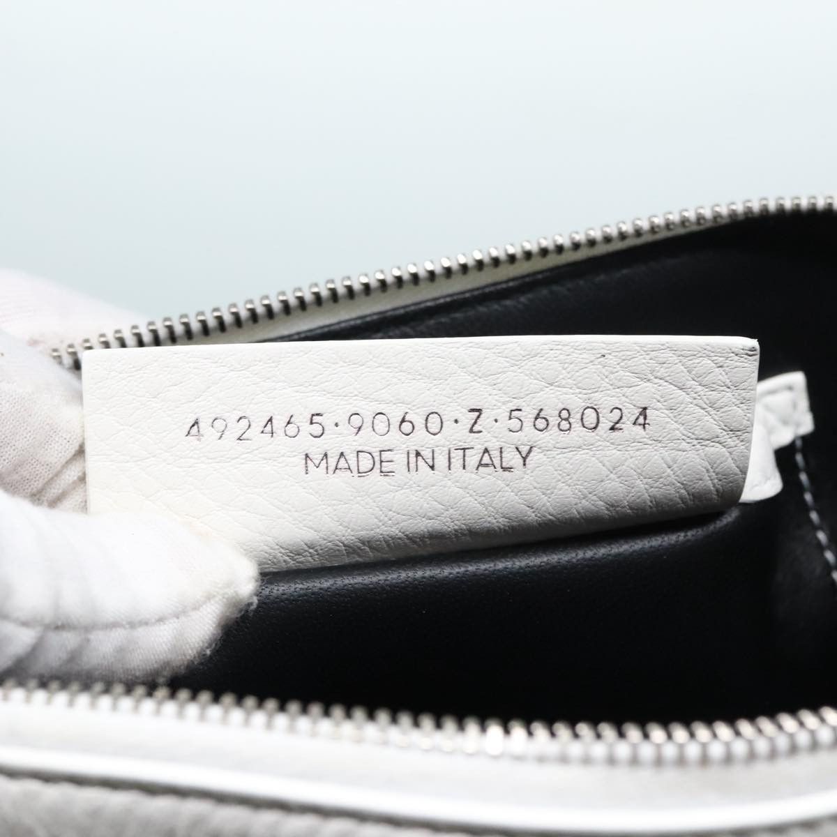 Balenciaga White Leather Clutch Bag (Pre-Owned) Size ONE SIZE - 7 Thumbnail